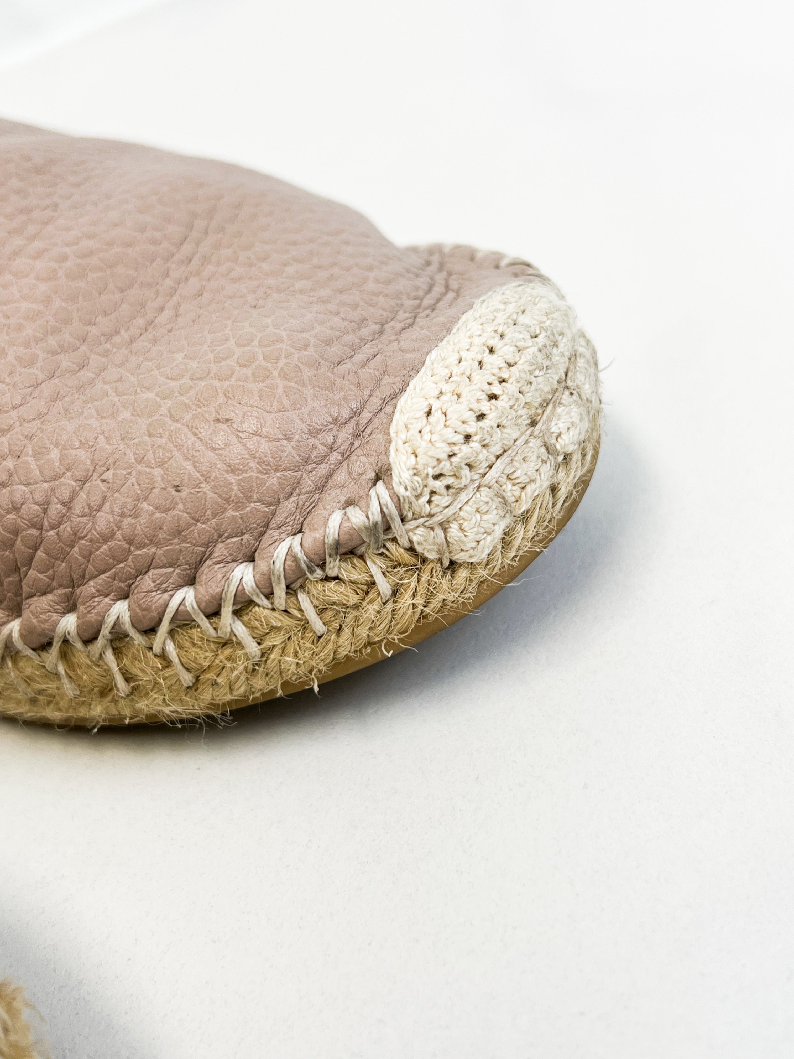 Valentino Garavani Grained Leather Rockstud Espadrille Size 41