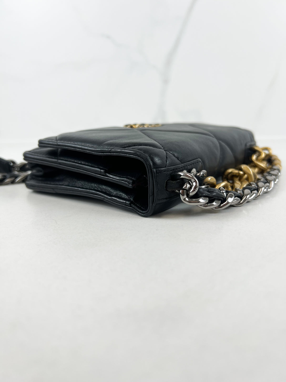 Chanel 19 Wallet on Chain WOC in Lambskin Leather