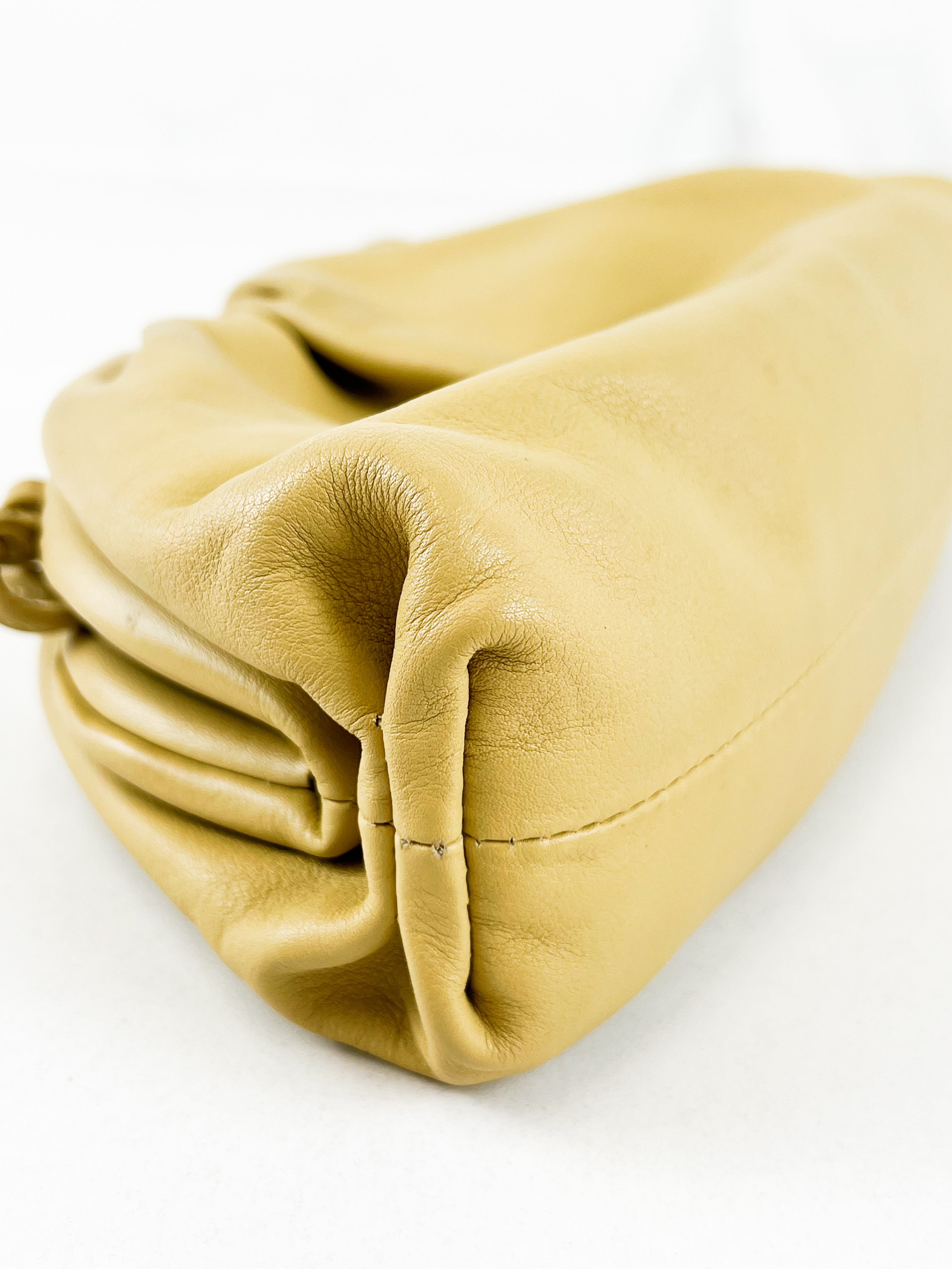 Bottega Veneta Beige Small Pouch
