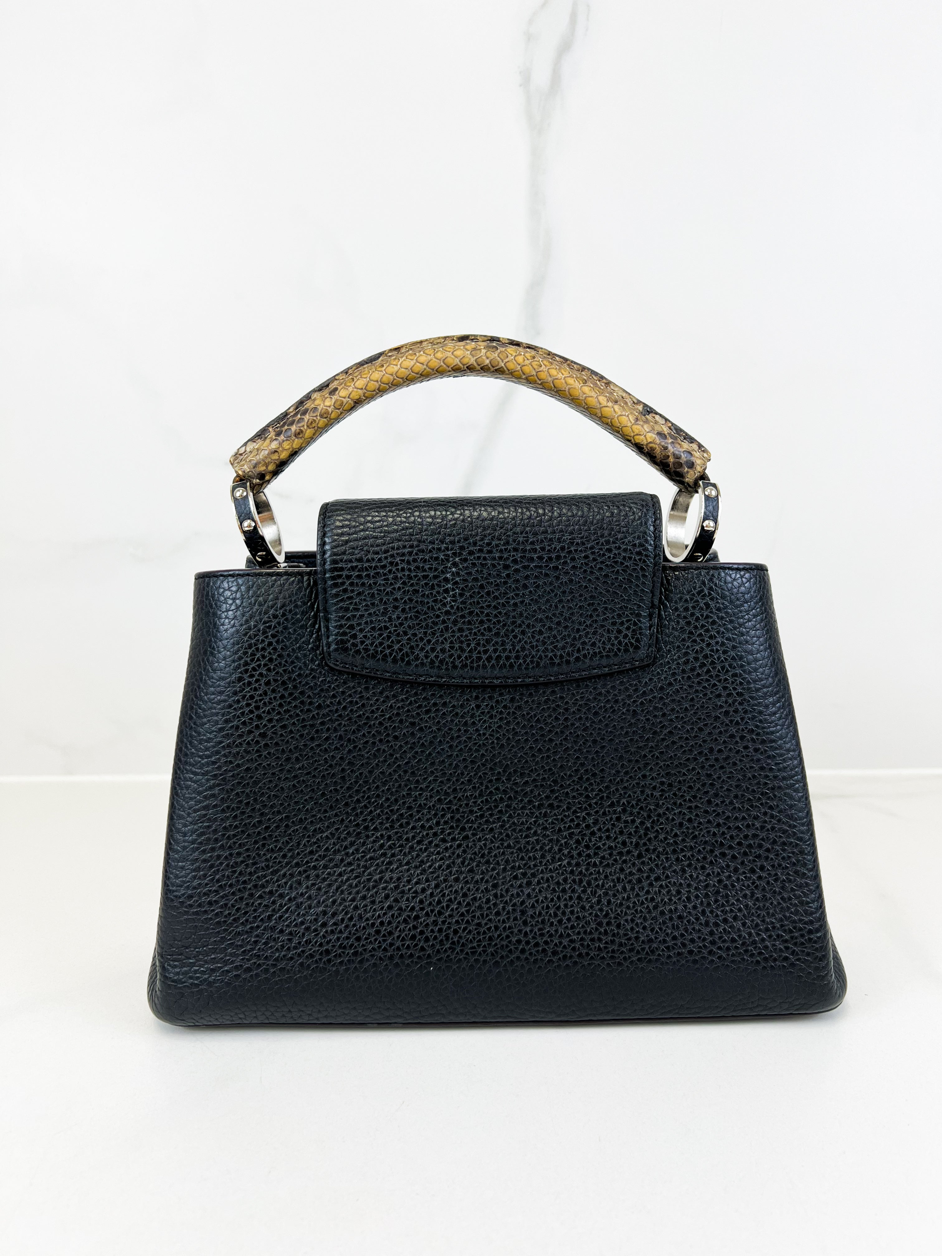 Louis Vuitton Black Capucines BB