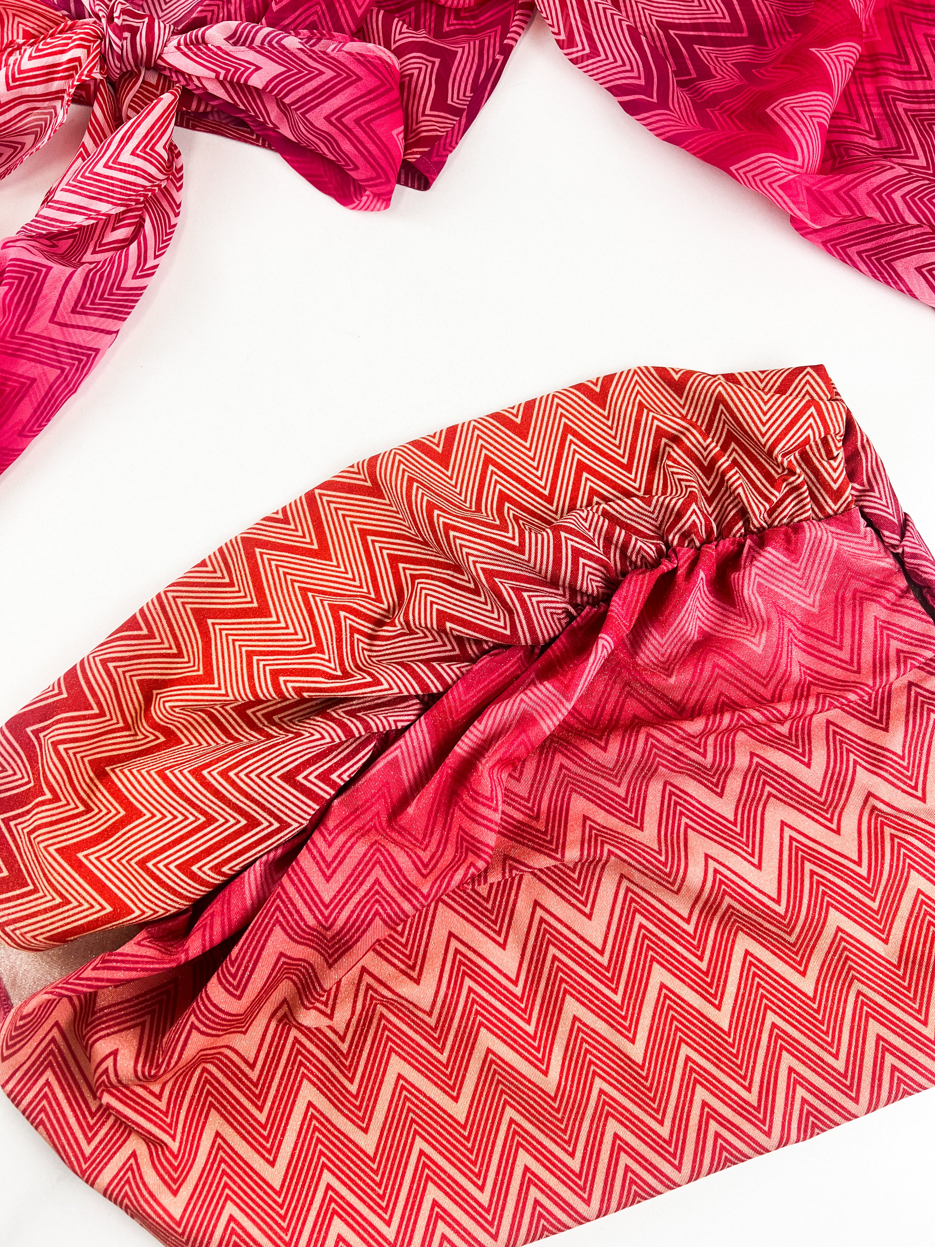 Missoni Mare Silk Mini Skirt & Top Set