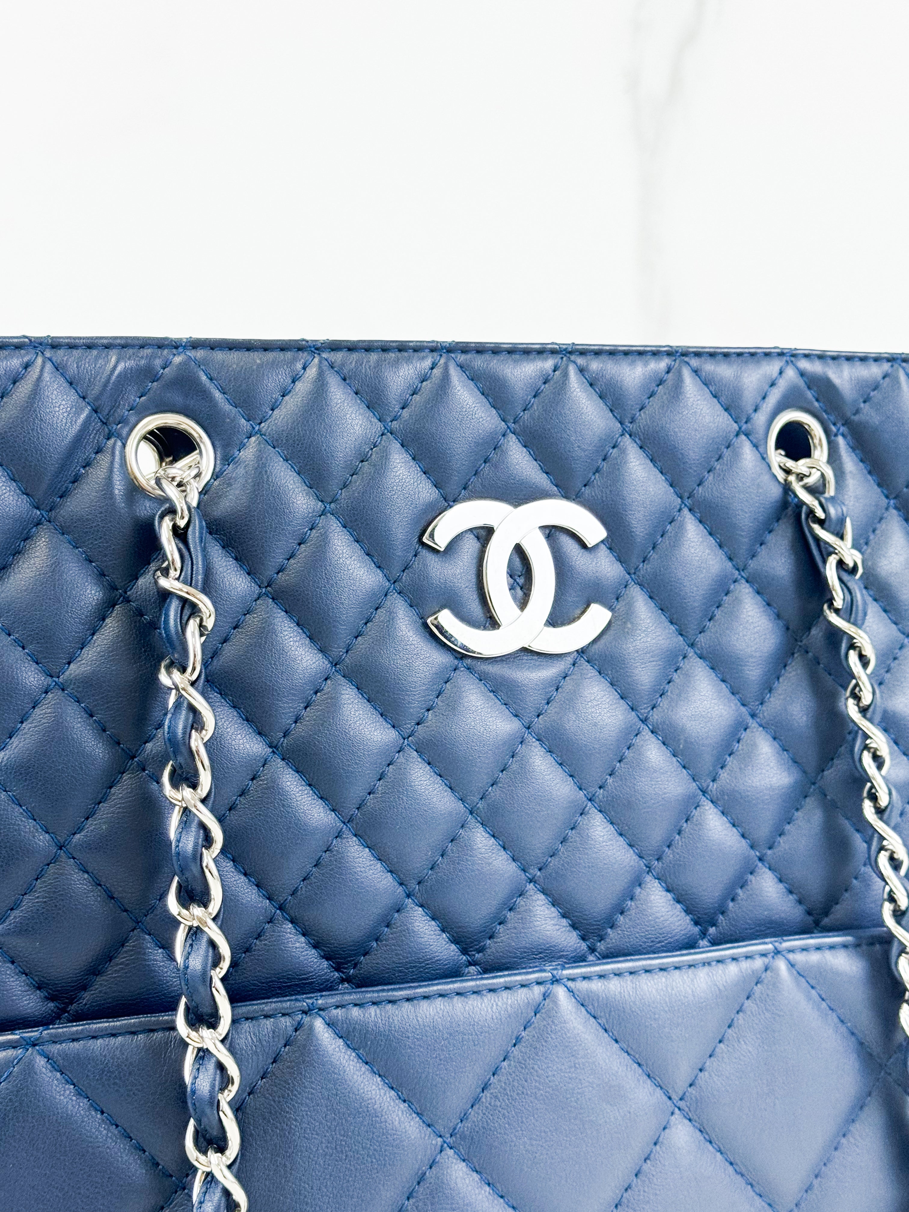 Chanel Quilted Leather Deavuille Tote with SHW