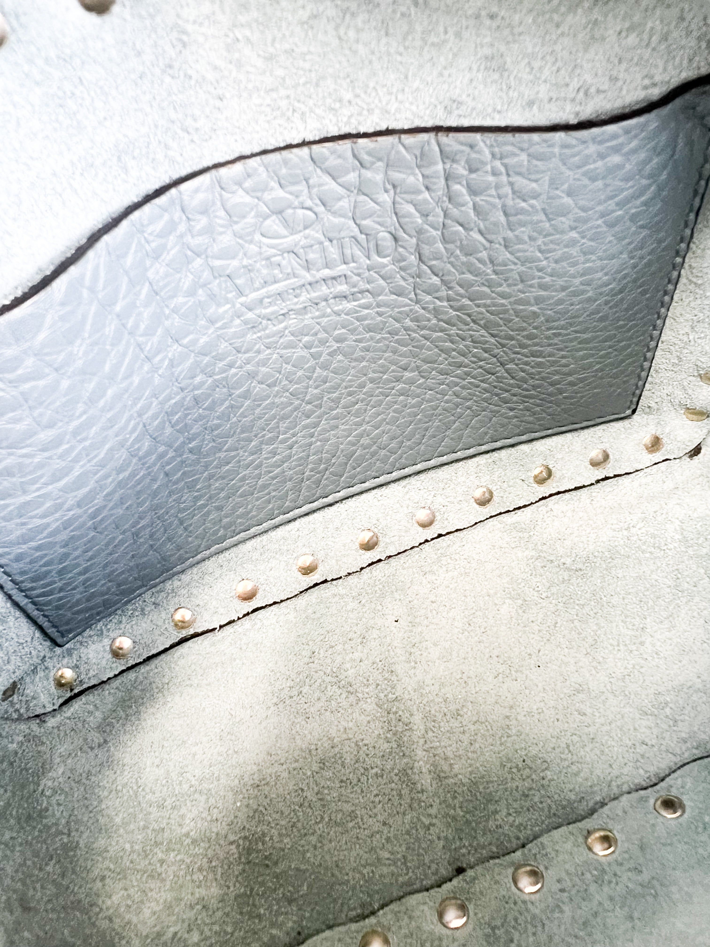 Valentino Garavani Blue Rockstud Crossbody Bag