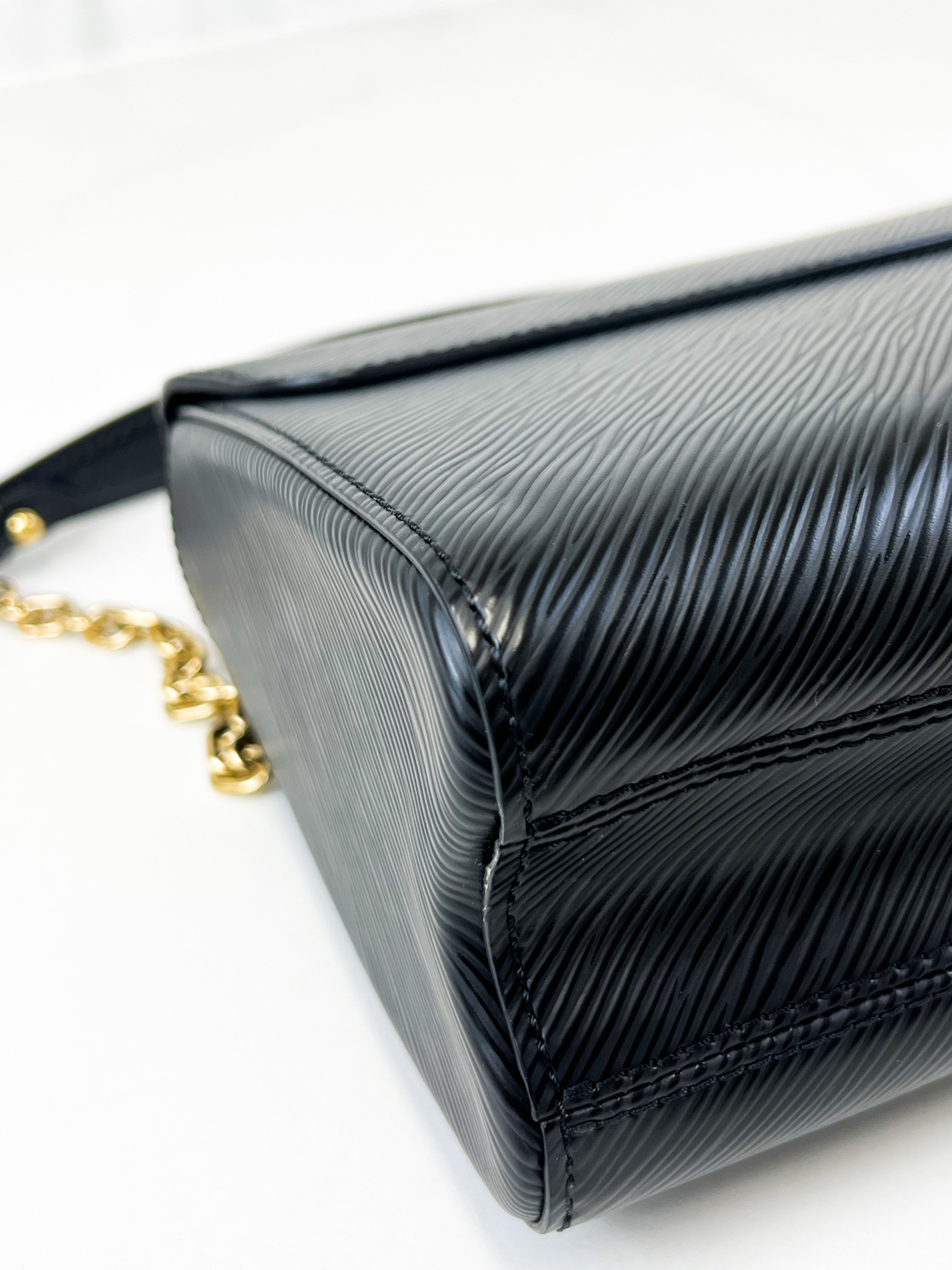 Louis Vuitton Black Twist PM In Epi Leather with GHW & Charms