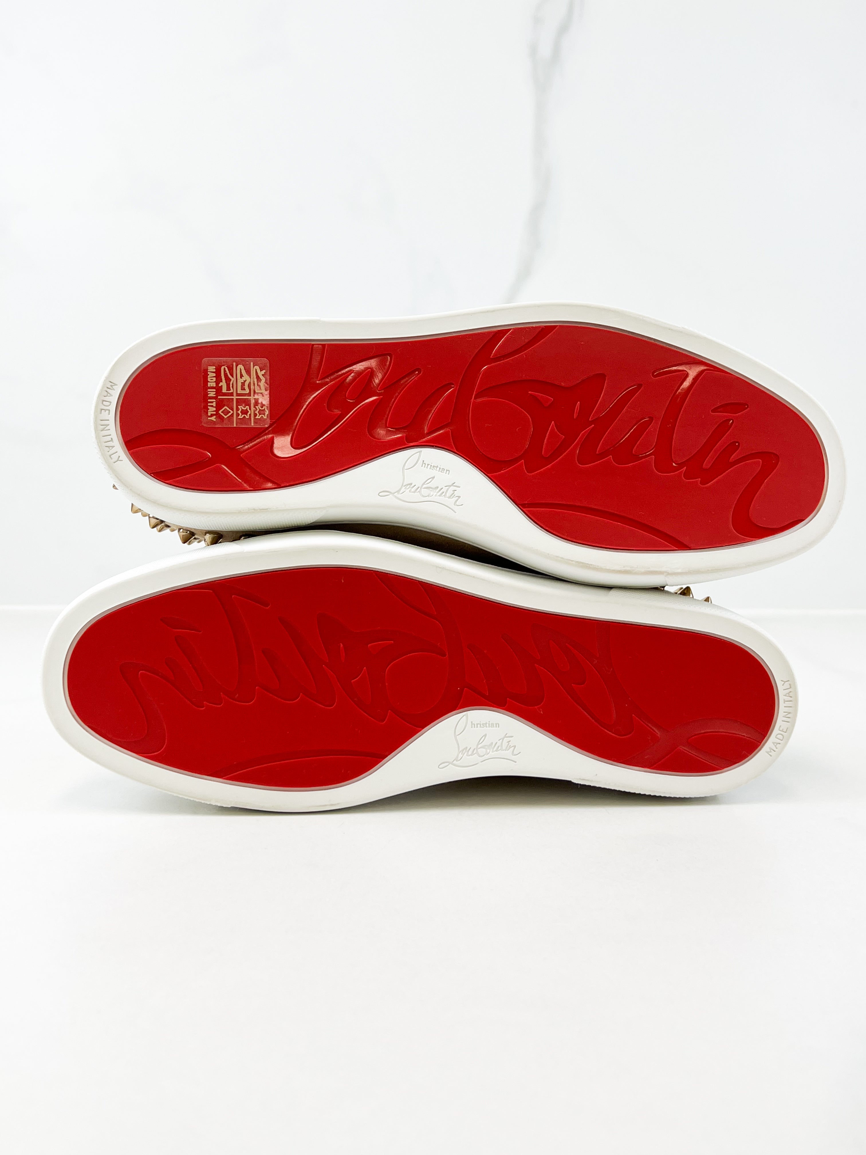 Christian Louboutin Beige Viera Spikes Size 39