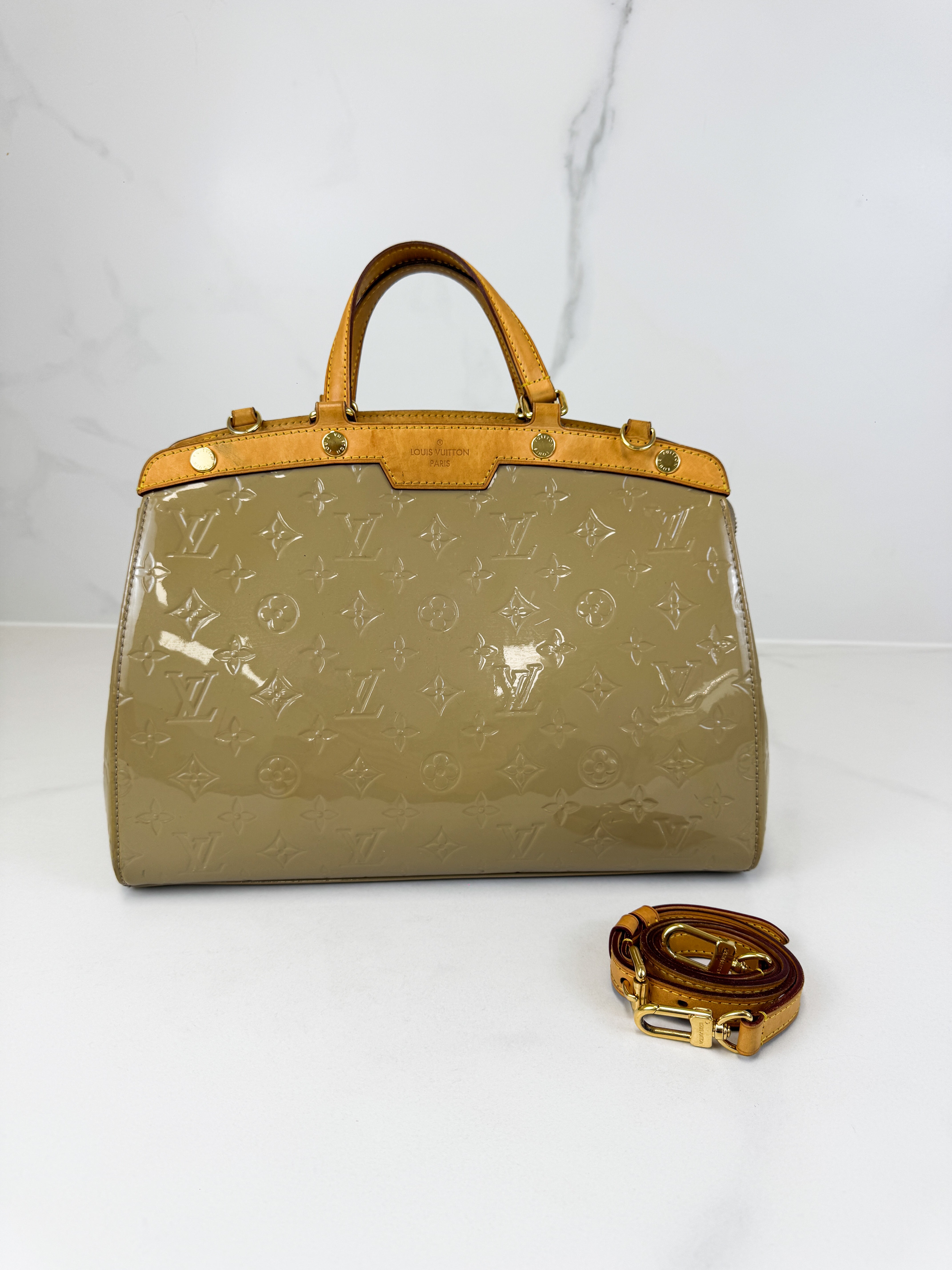 Louis Vuitton Patent Vernis Monogram Brea Bag