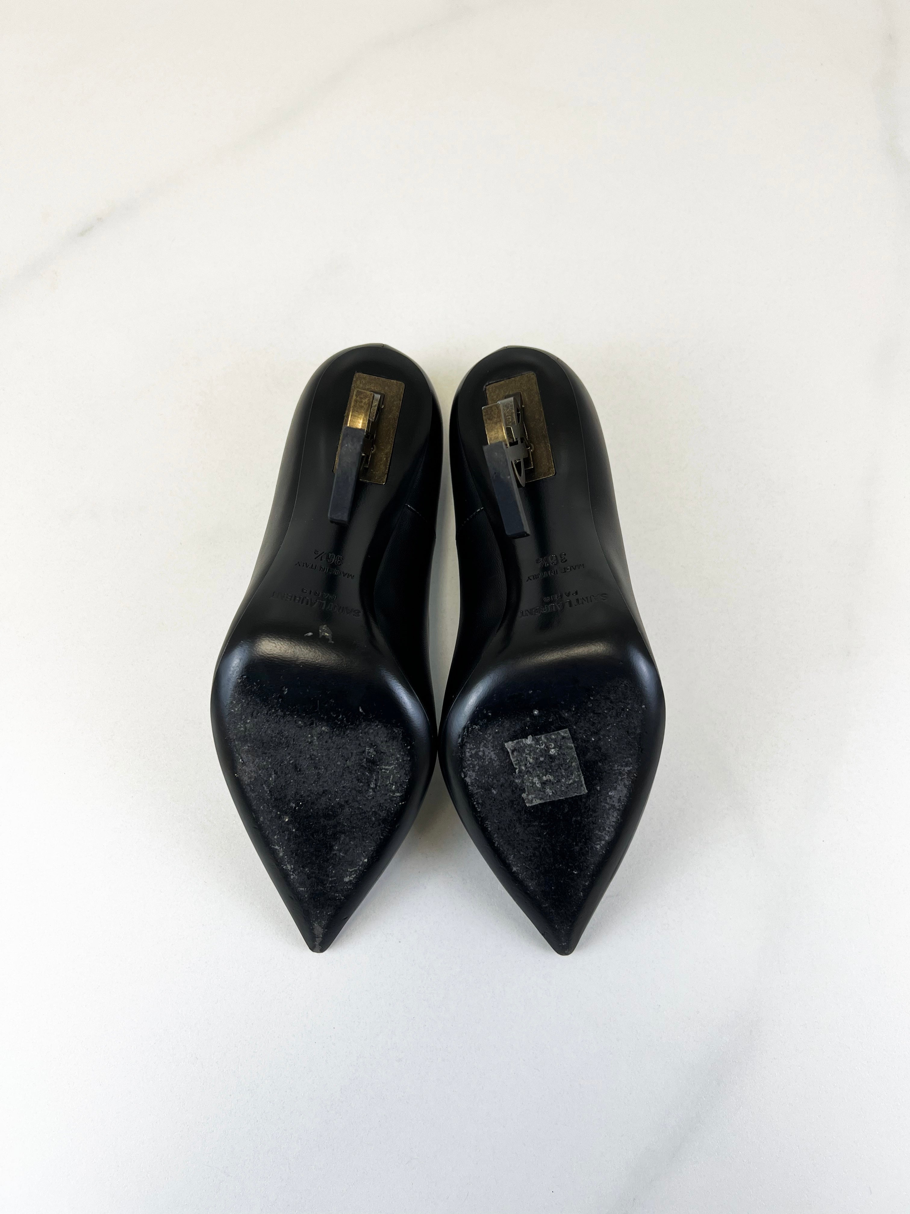 Saint Laurent Opyum Pump in Leather Size 36.5