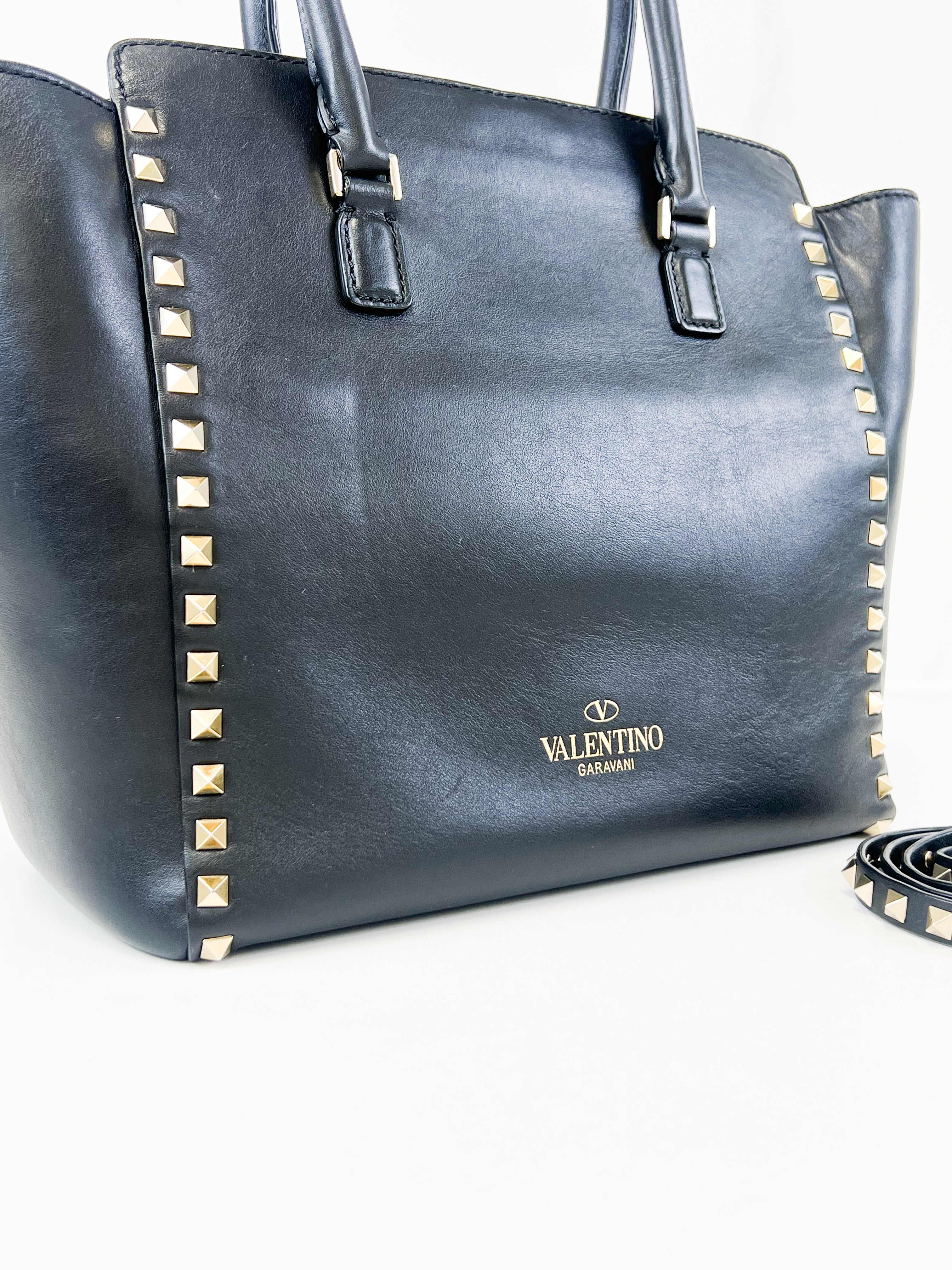 Valentino Garavani Rockstud Leather Tote
