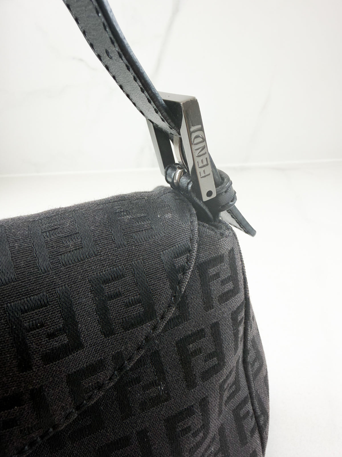 Fendi Vintage Zuccino Baguette Canvas