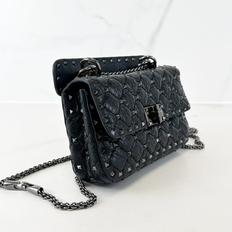 Valentino Garavani Mini Rockstud Spike Nappa Leather Bag