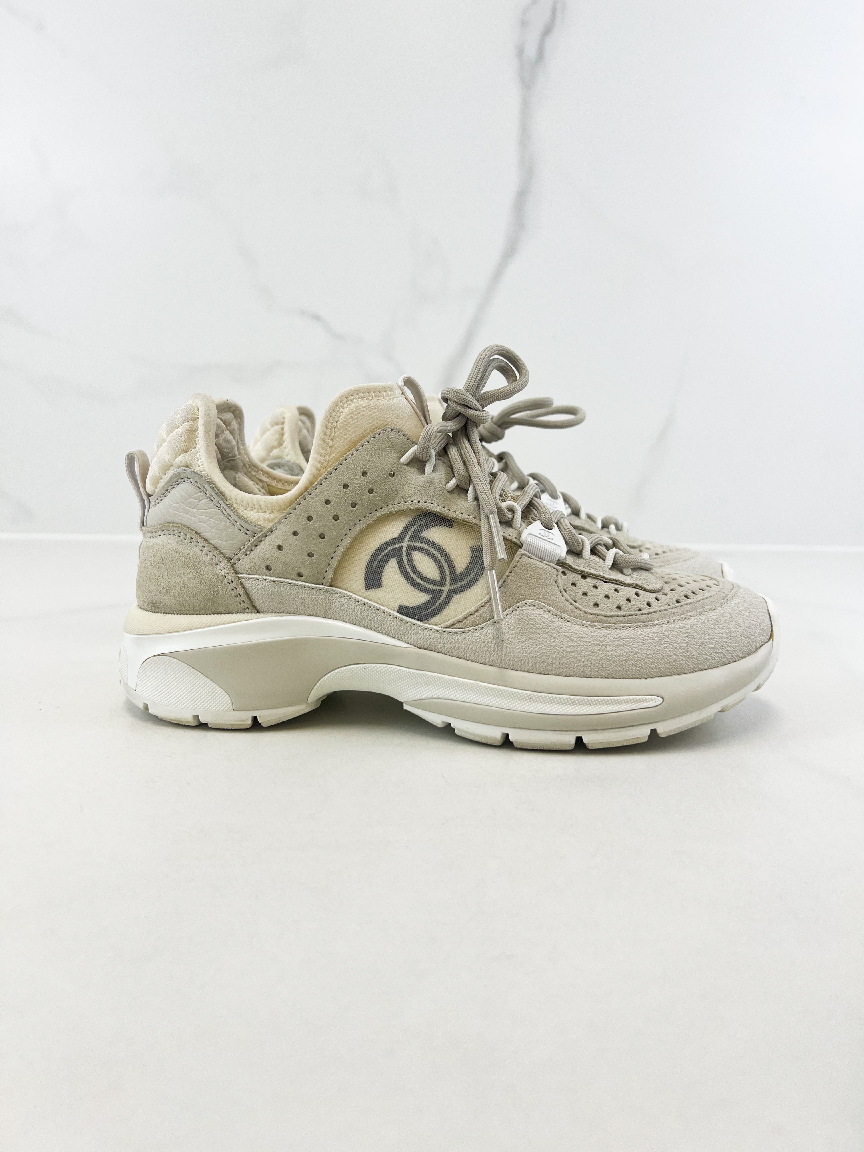 Chanel Low Top CC Sneaker Size 36