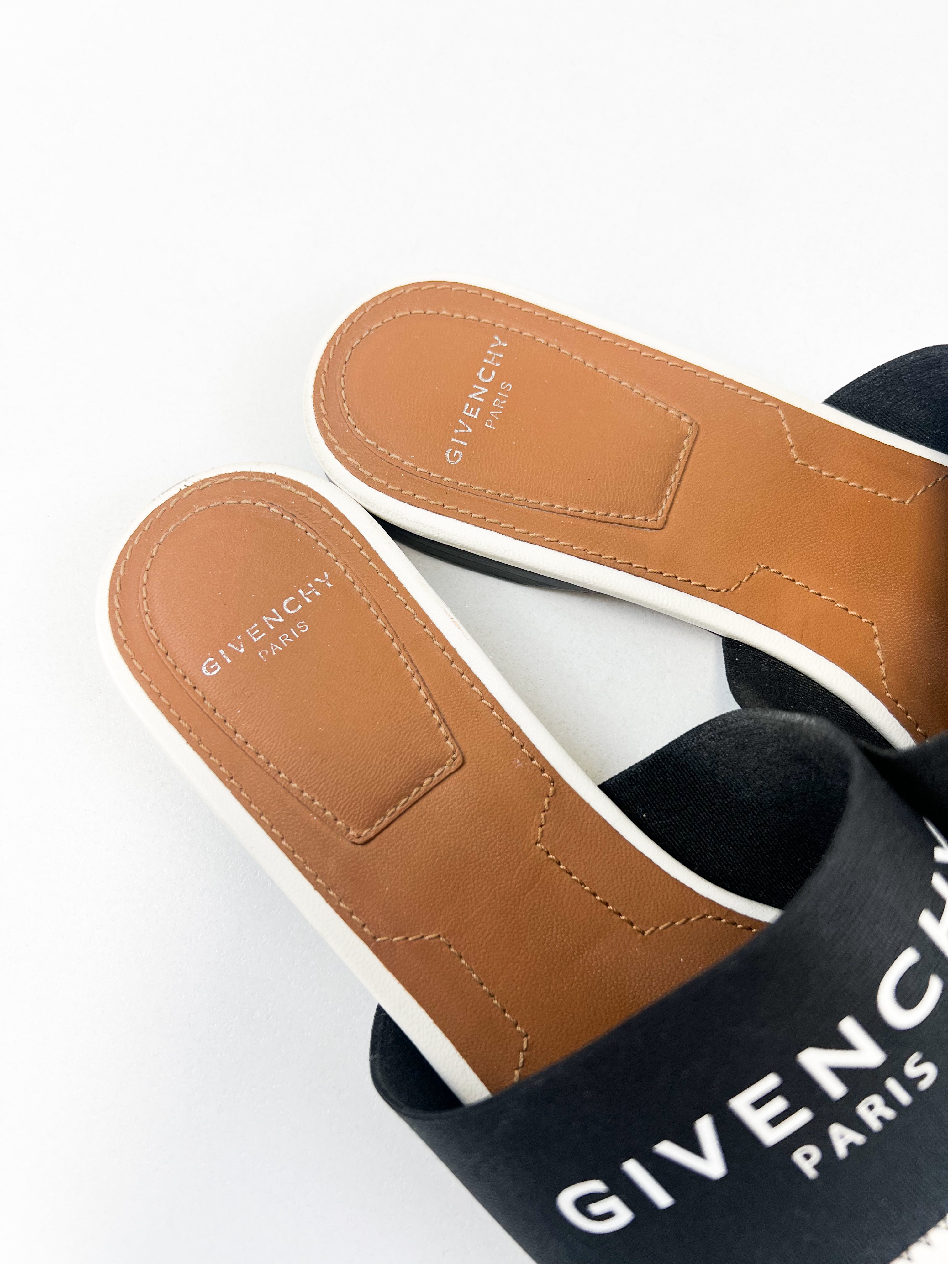 Givenchy Bedford Logo Mule Slides Size 35.5