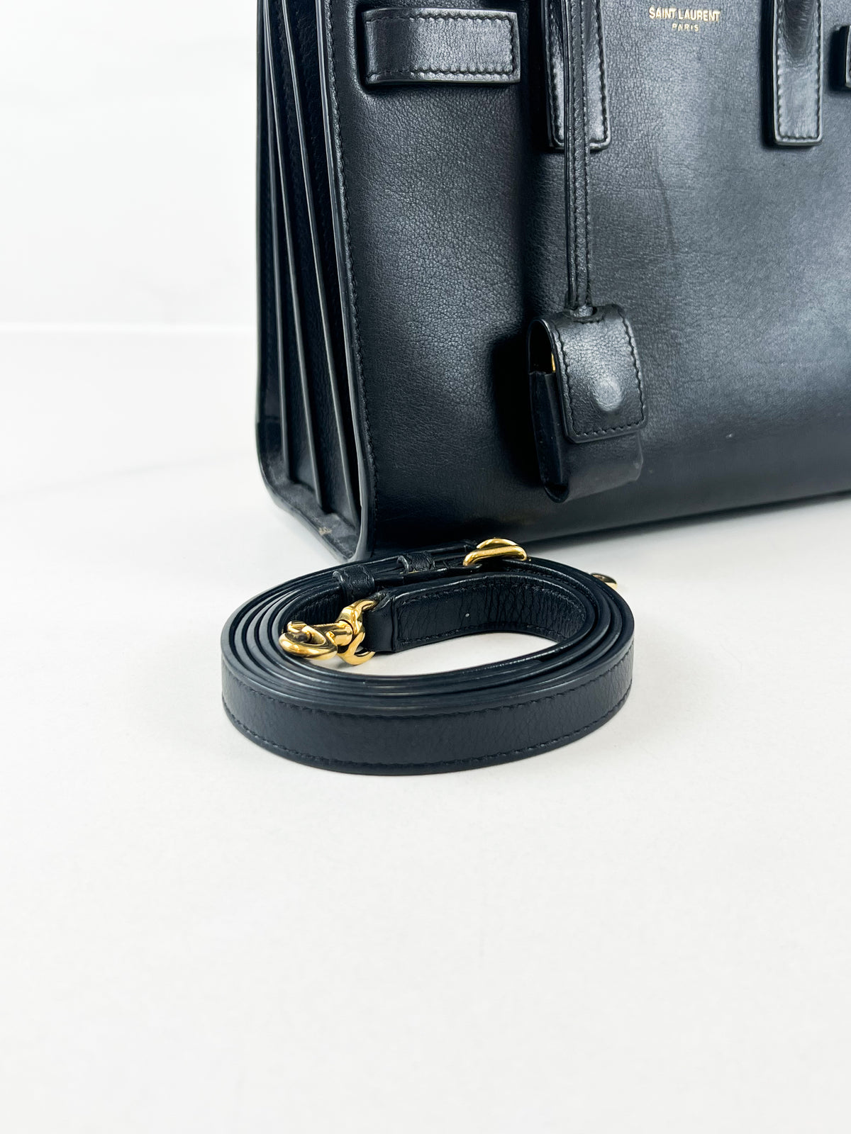 Saint Laurent Black Baby Sac De Jour