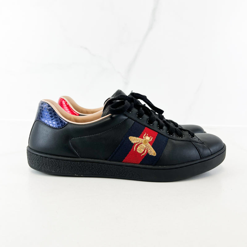Gucci Black Ace Bee Sneaker Size 7