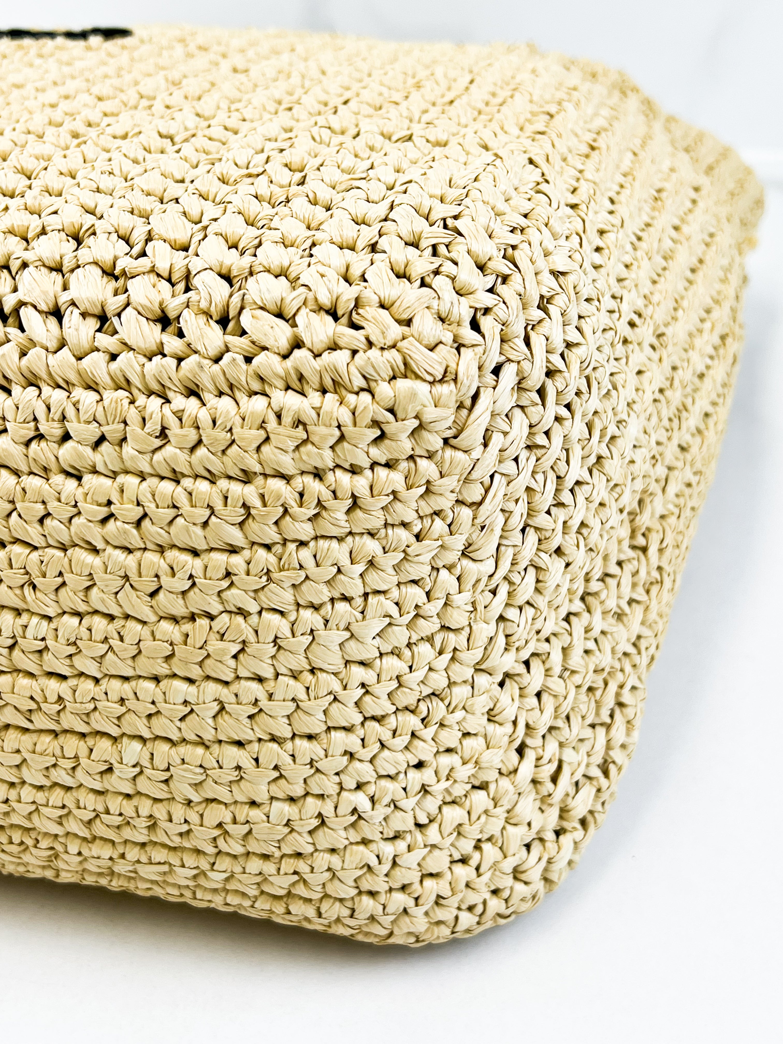 Prada Raffia Medium Tote