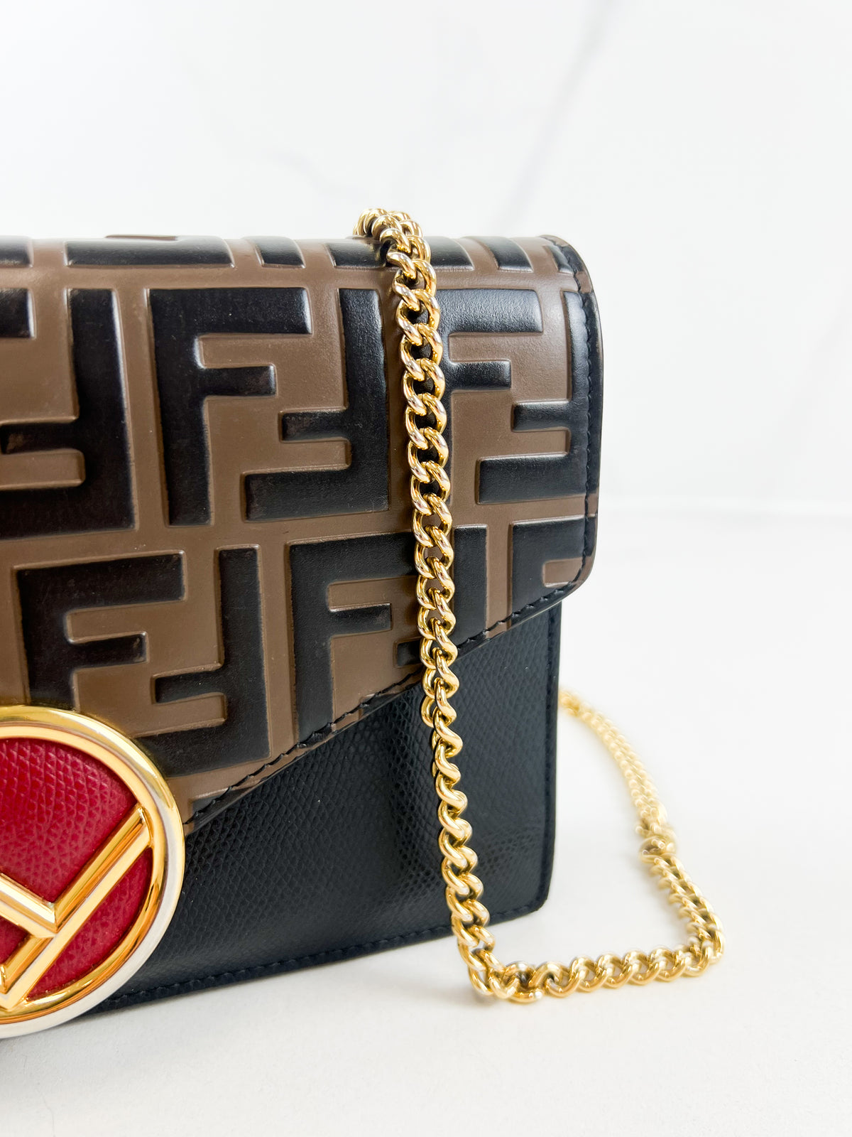 Fendi FF Embossed WOC with GHW