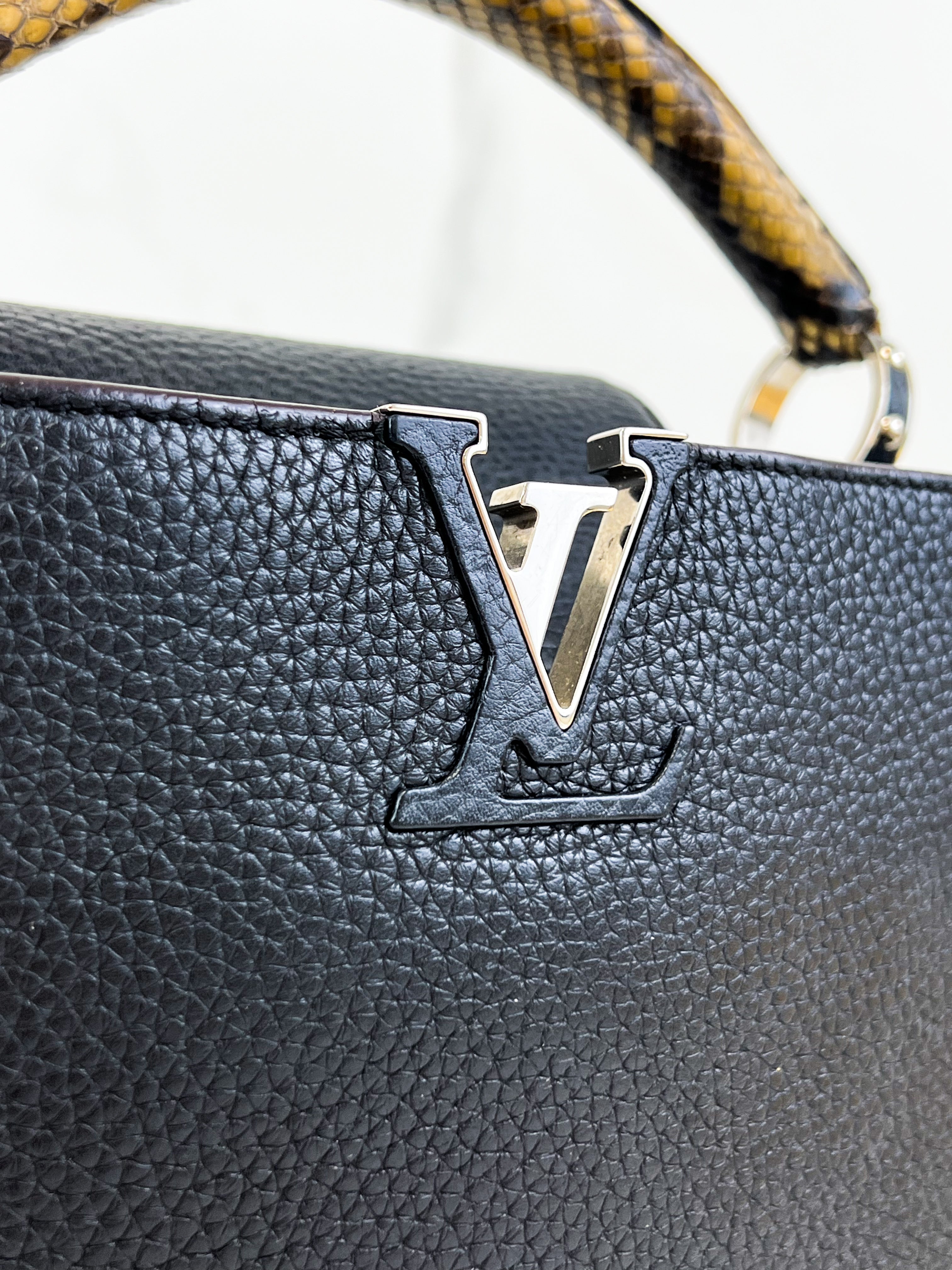 Louis Vuitton Black Capucines BB