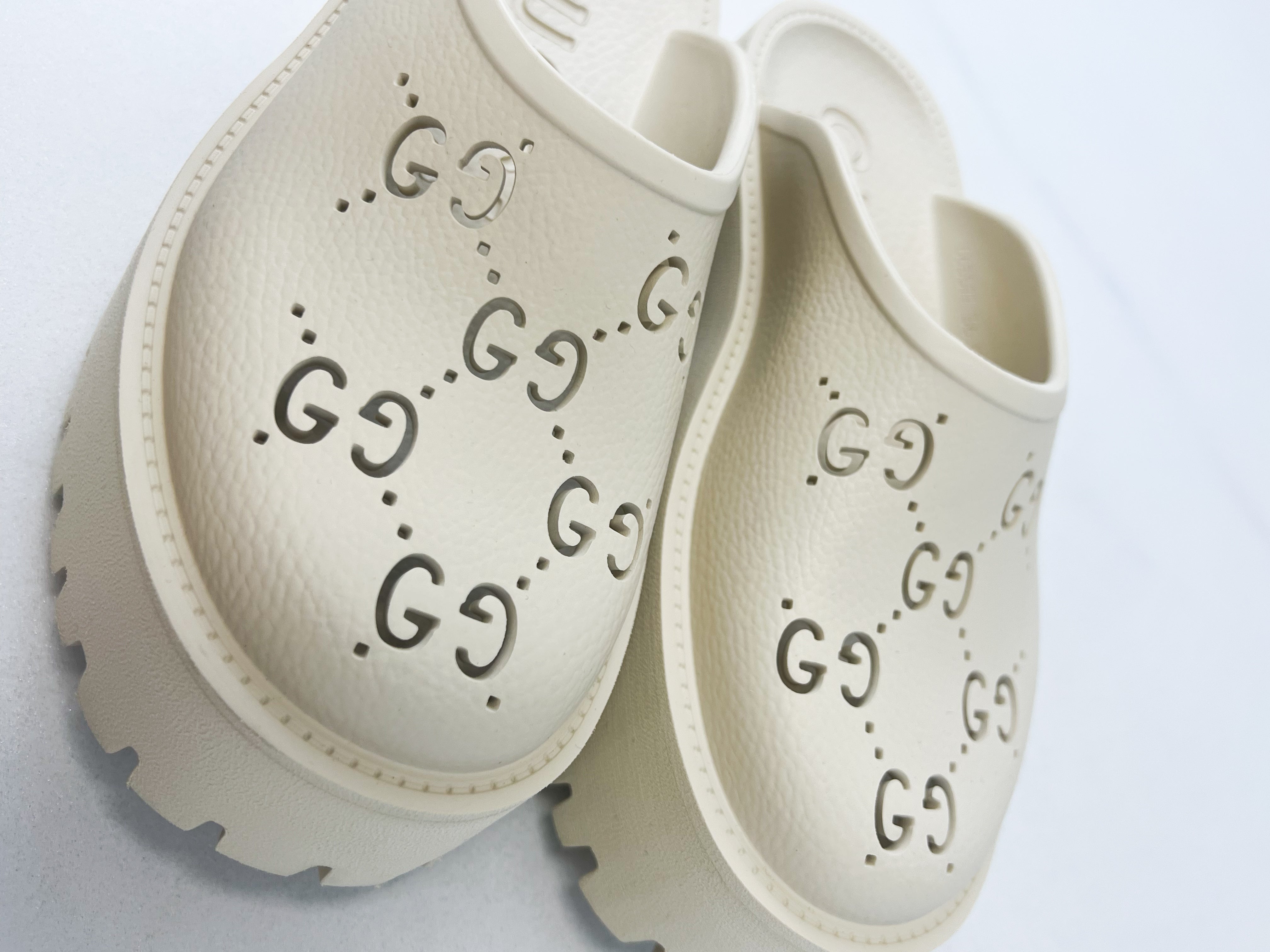 Gucci GG Rubber Platform Clog Size 37