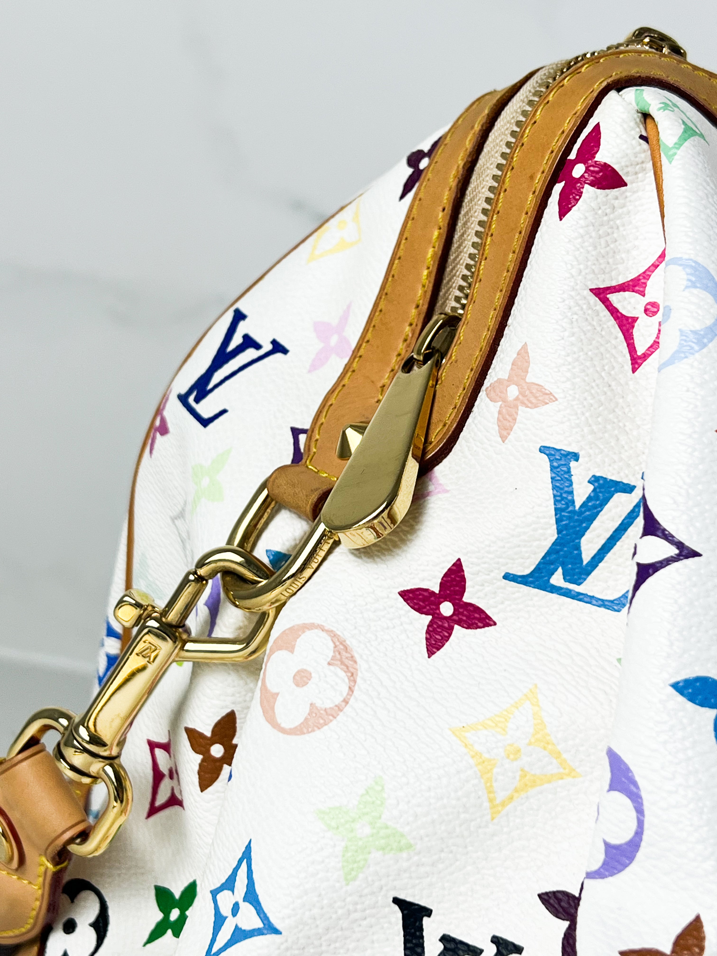 Louis Vuitton White Monogram Multicolour Courtney Bag