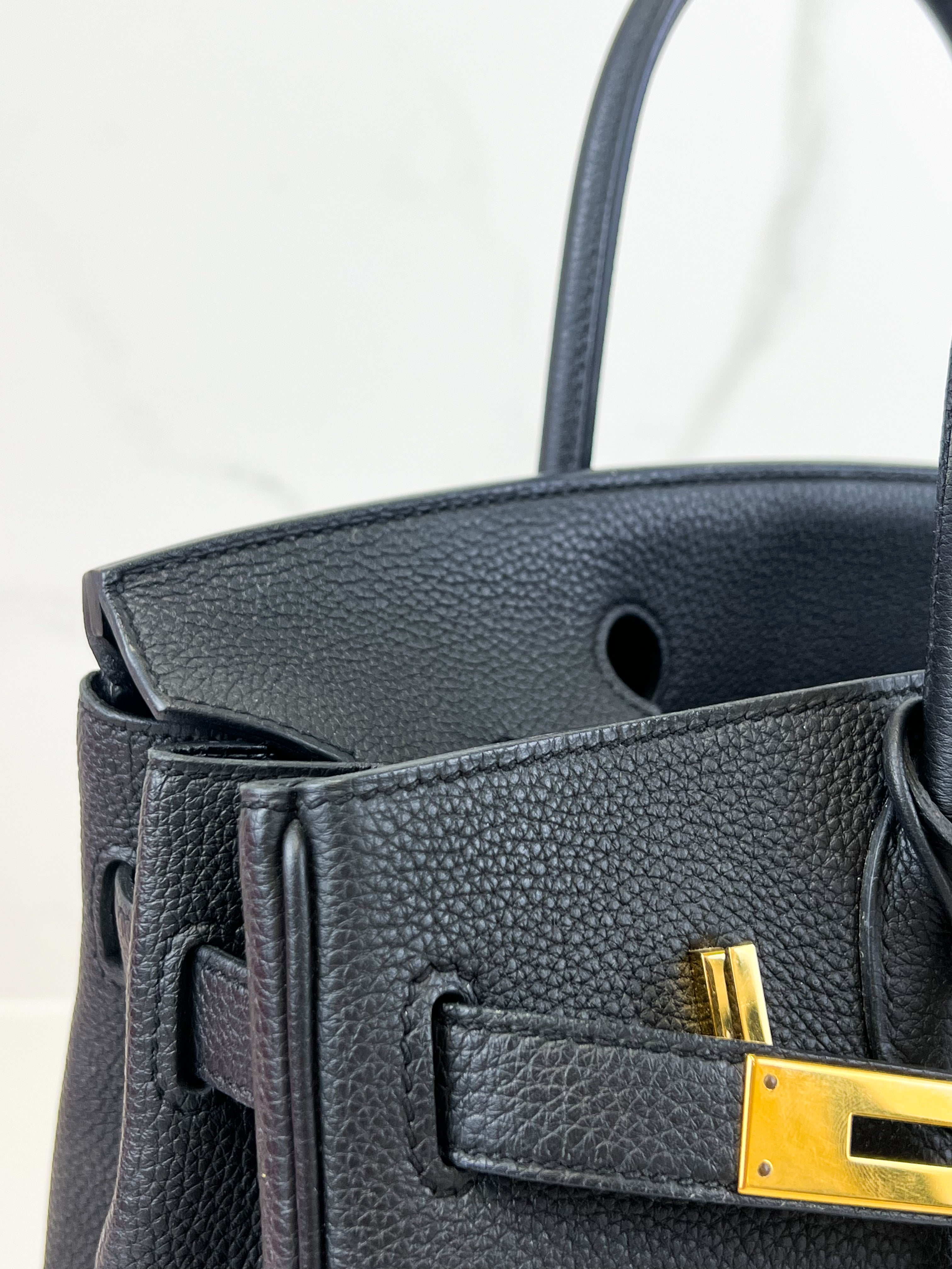 Hermes Togo Noir Birkin 30 with GHW