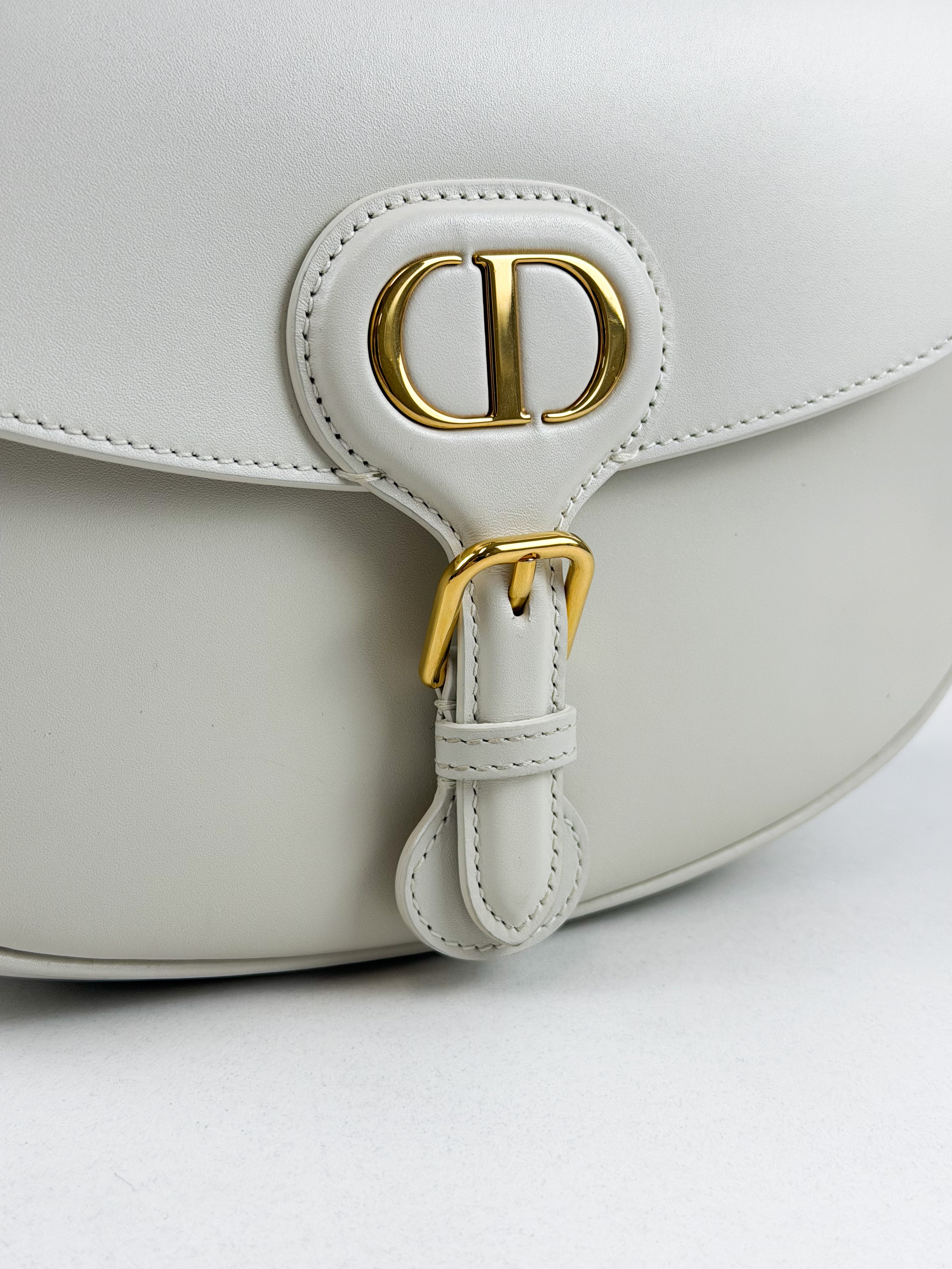 Christian Dior Bobby Medium Shoulder Bag in White