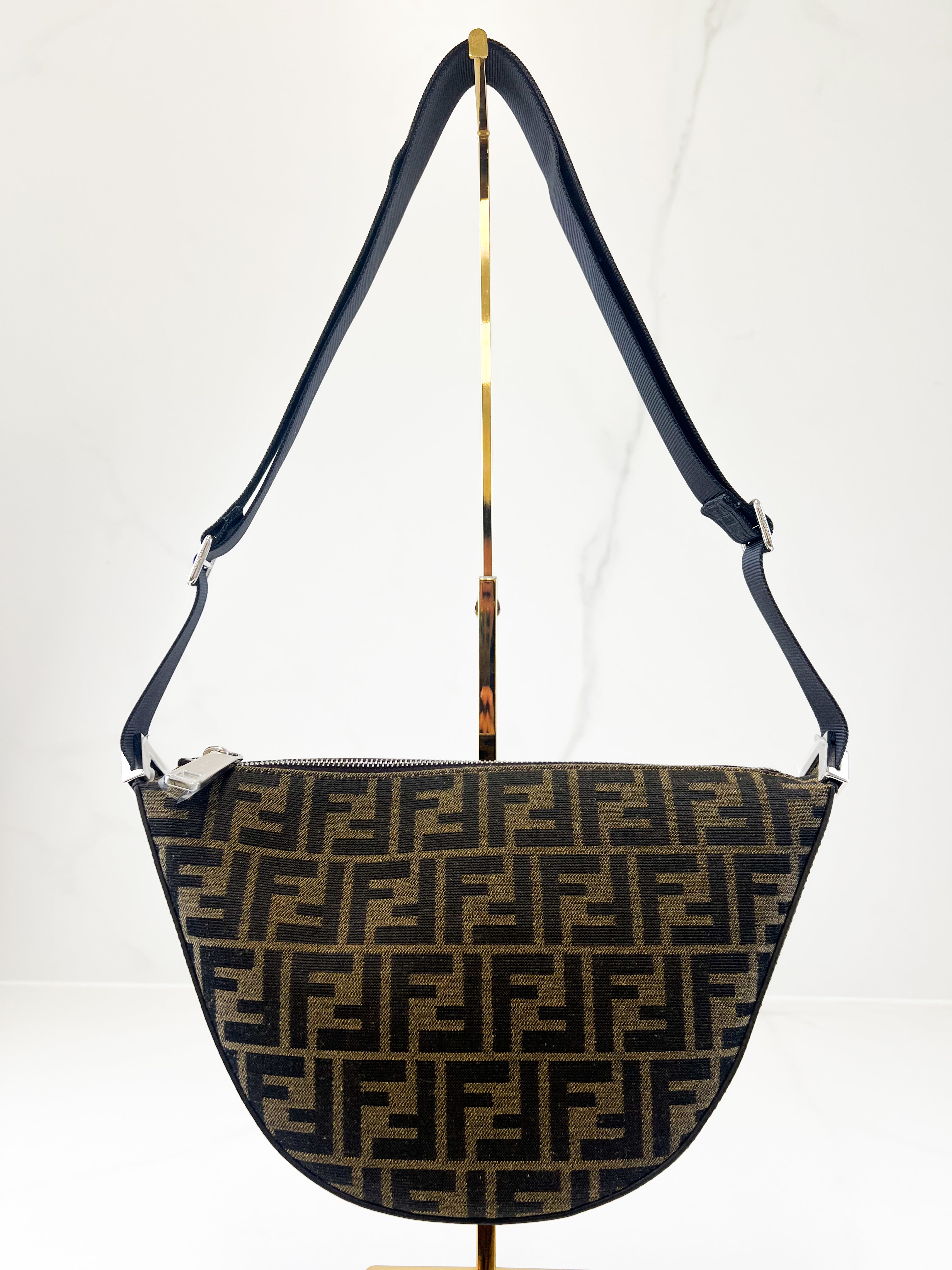 Fendi FF Jacquard Small Melon Bag