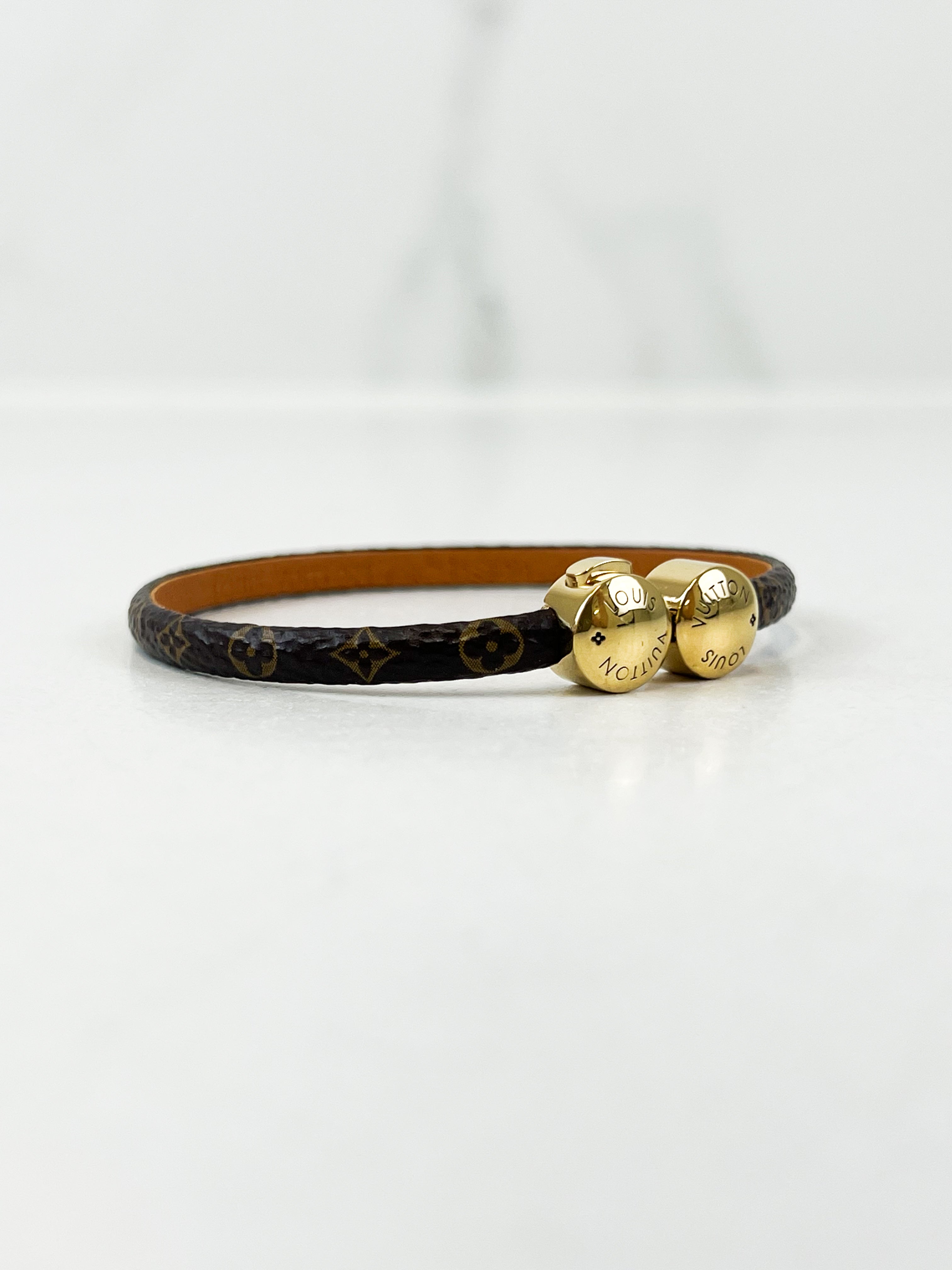 Louis Vuitton Monogram Leather Bracelet