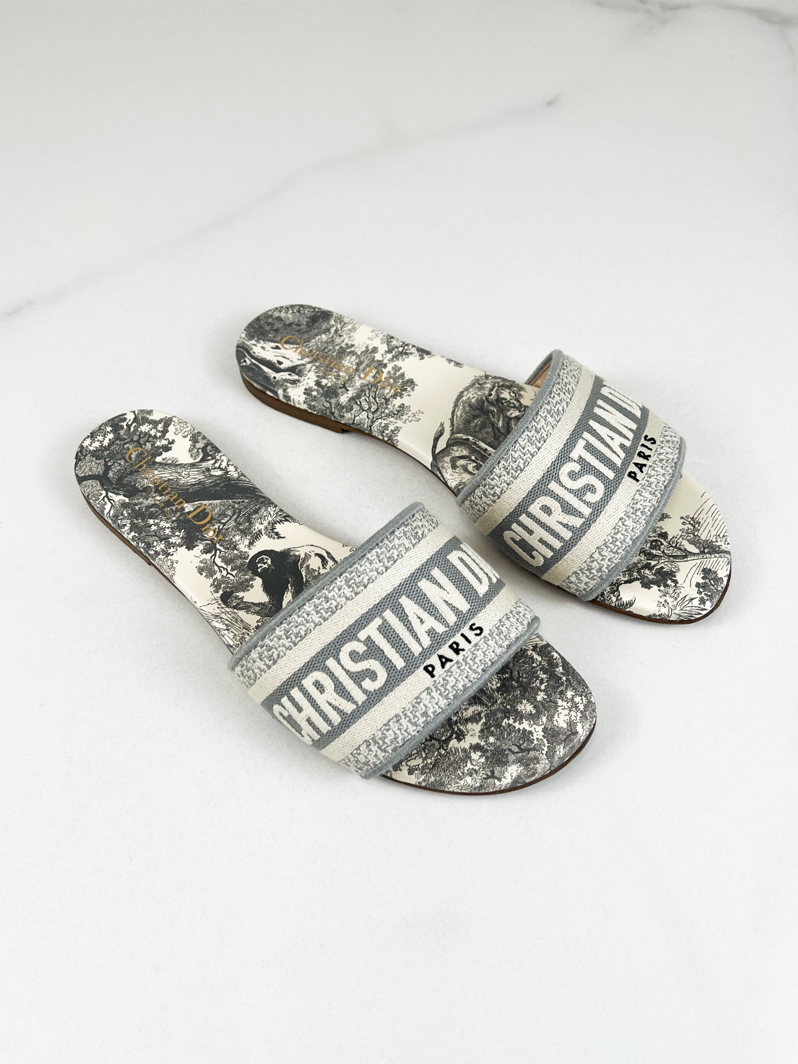 Christian Dior Dway Slides Size 37