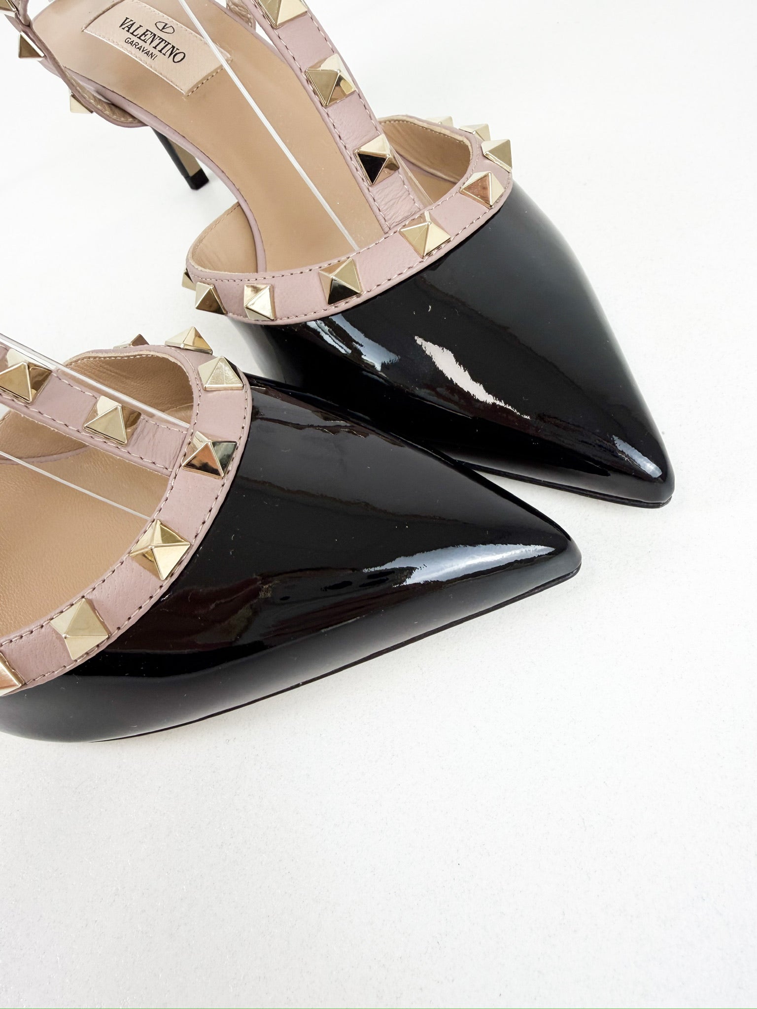Valentino Rockstud Ankle Strap Sandal 65mm Size 38