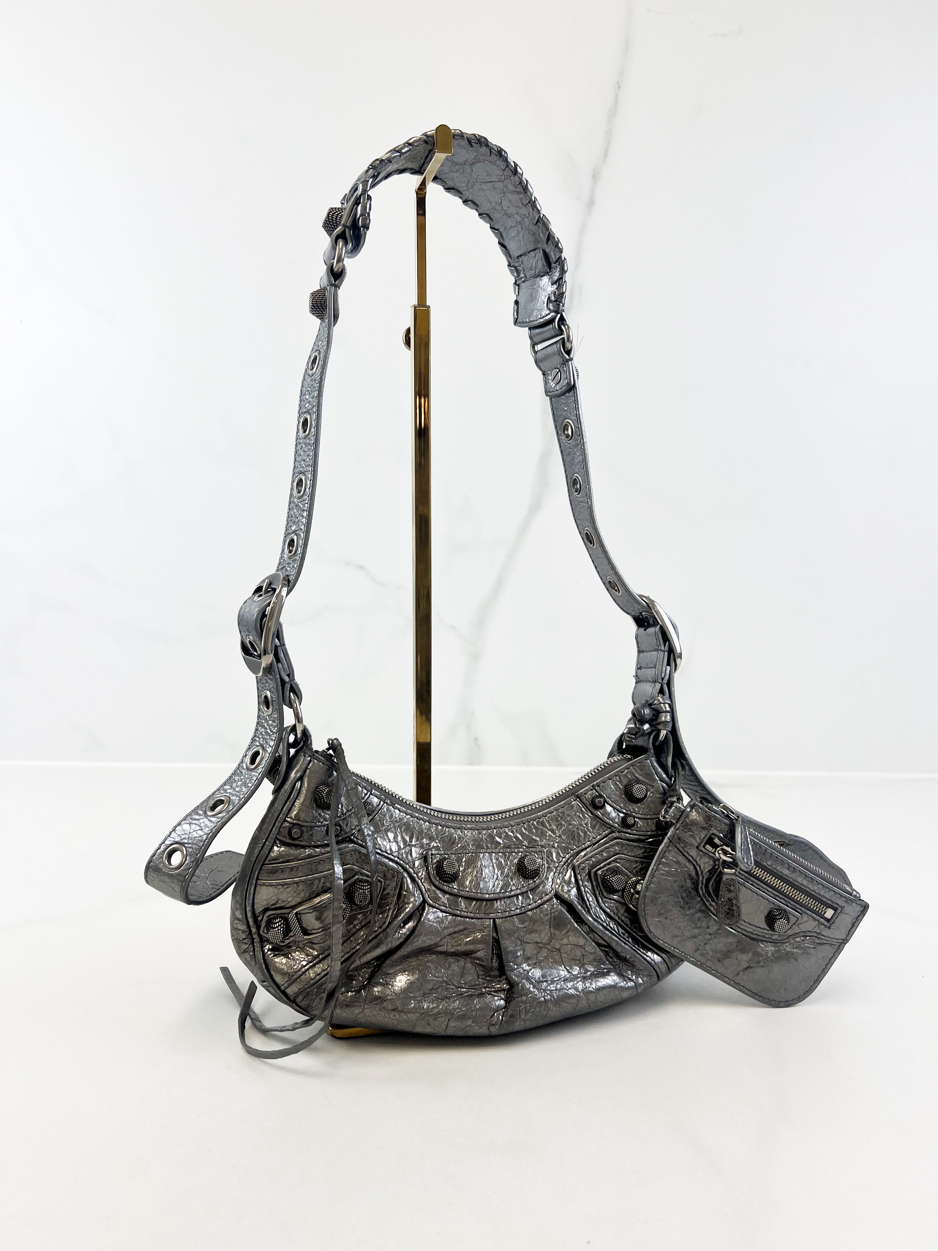 Balenciaga Le Cagole XS leather shoulder bag