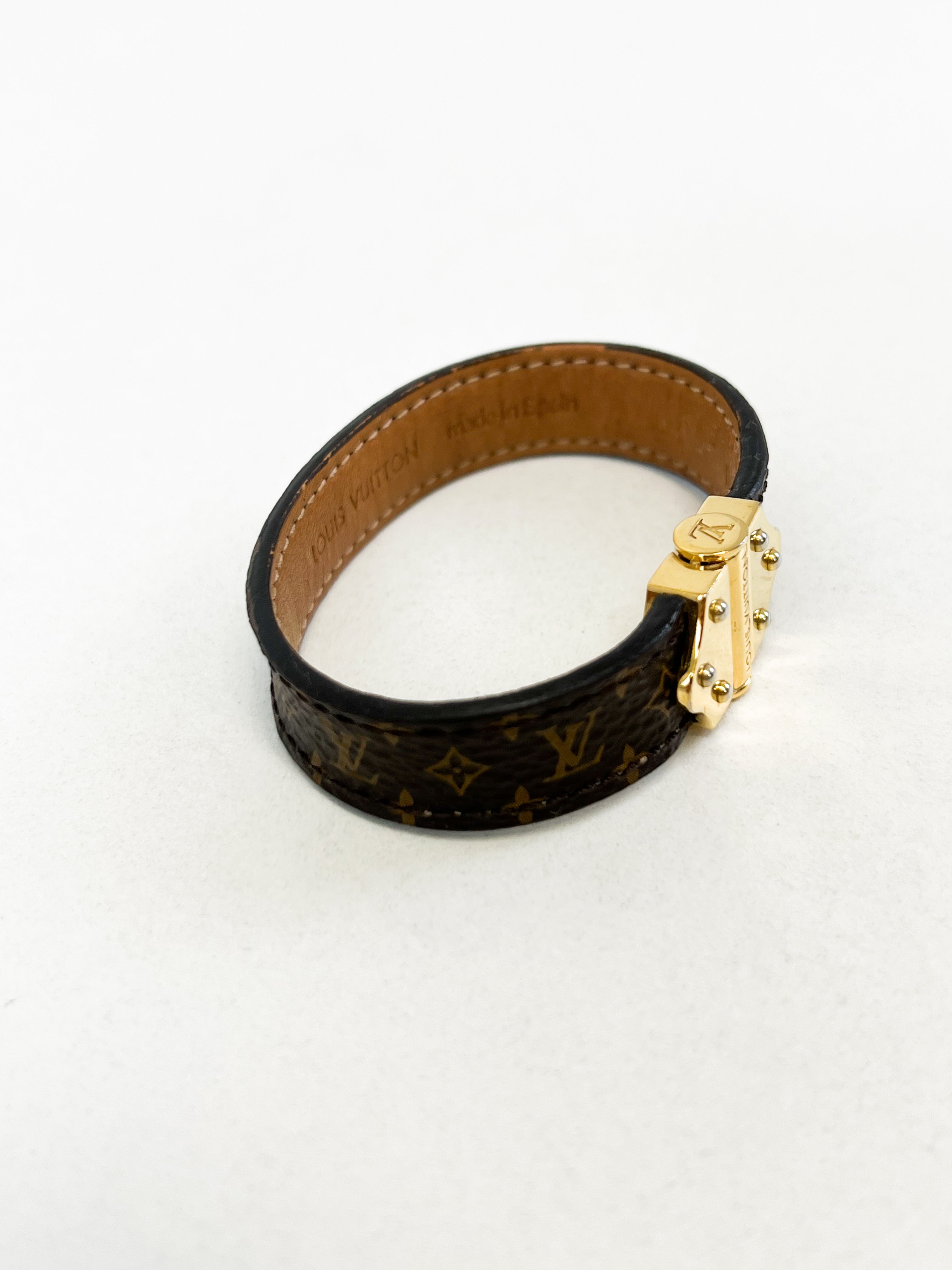 Louis Vuitton Nanogram Leather Bracelet