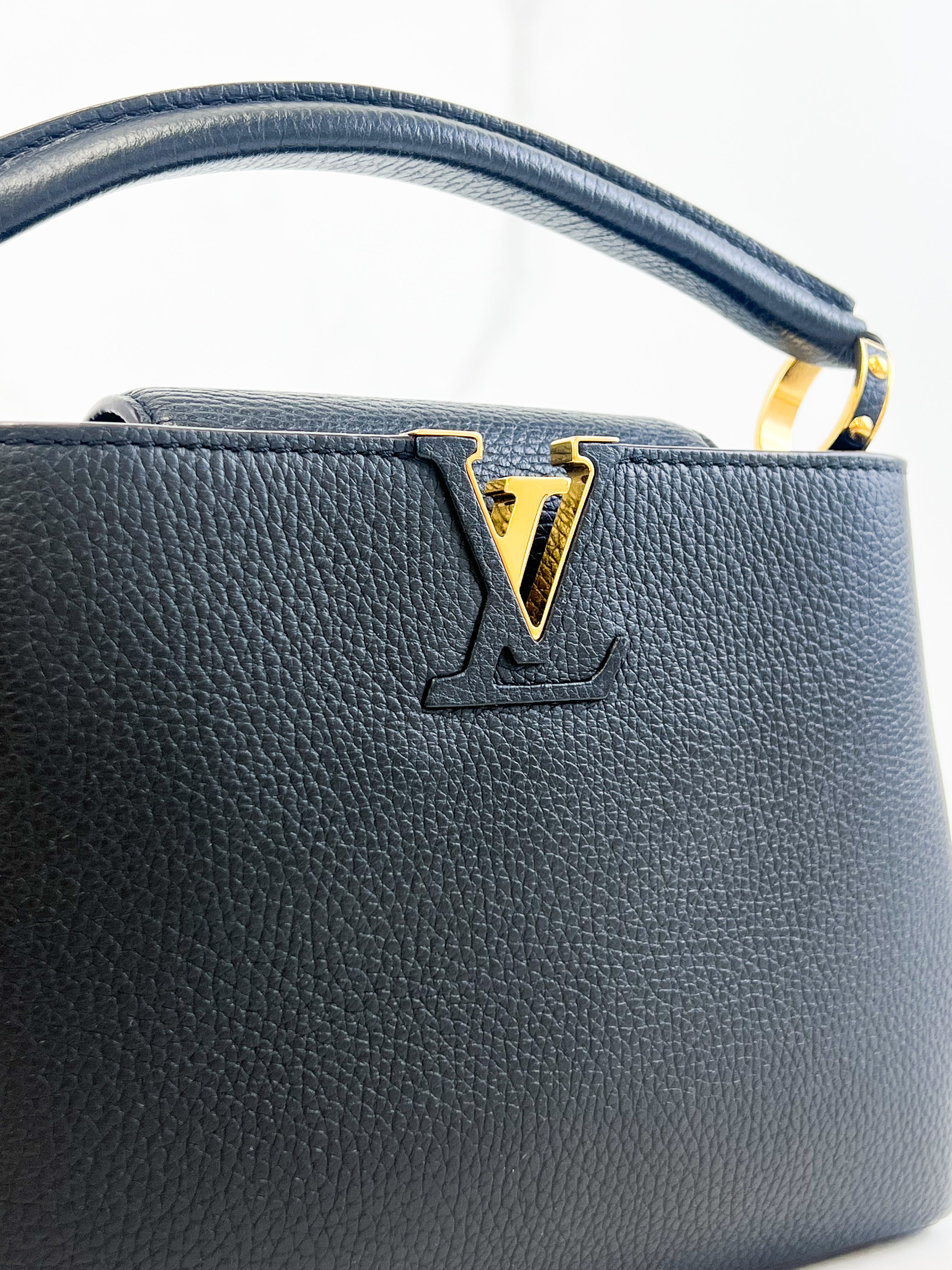 Louis Vuitton Black Capucines BB