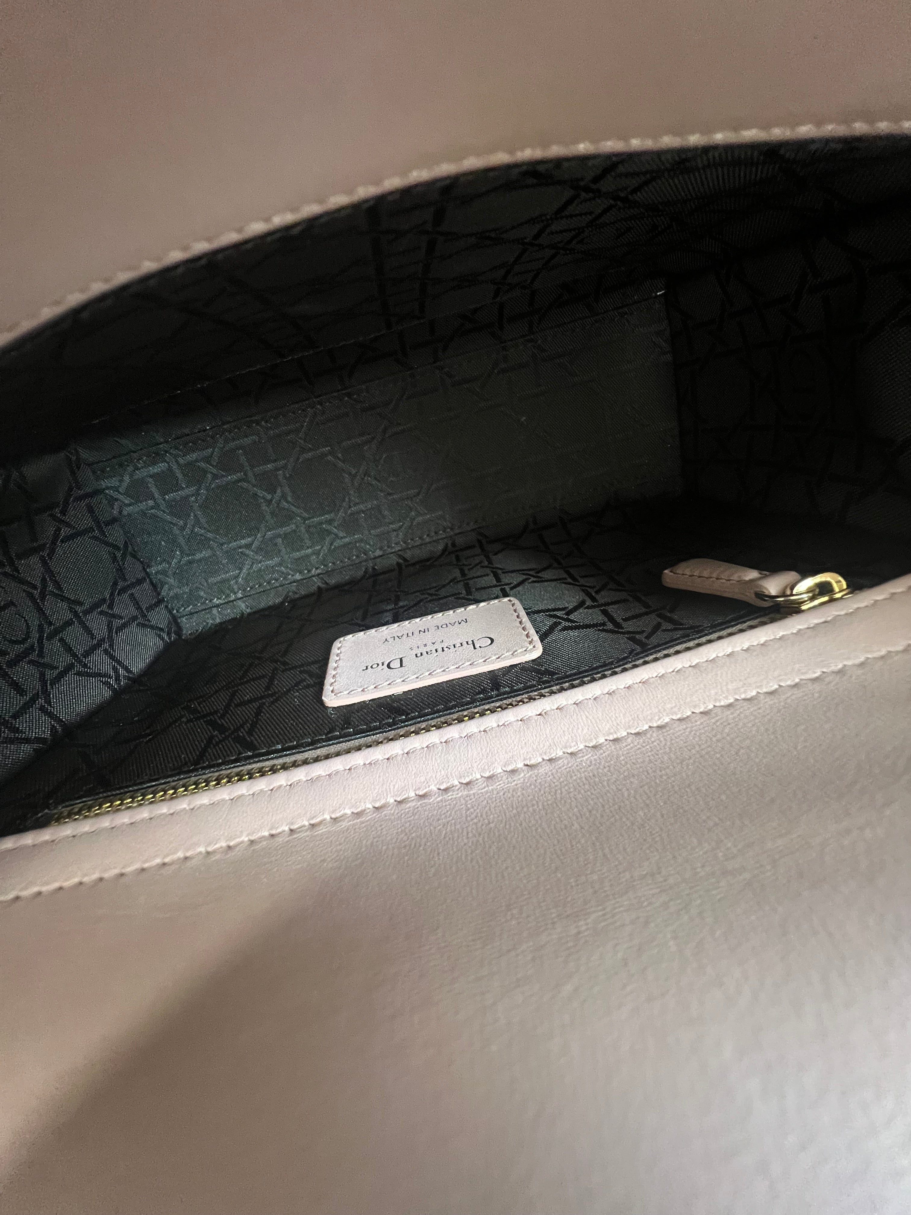 Christian Dior Small Lady Dior In Blush Cannage