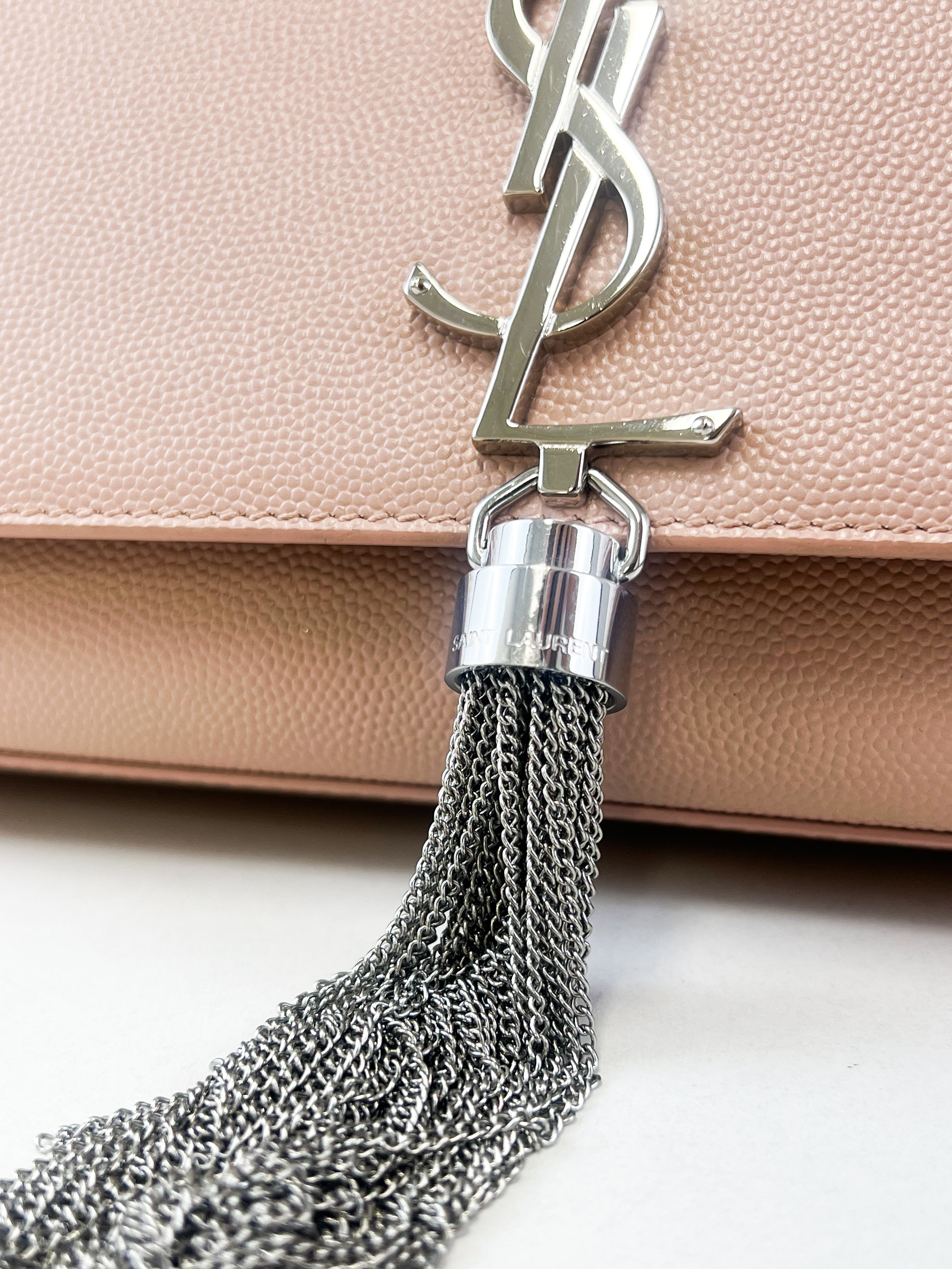 Saint Laurent Kate Tassel Chain Wallet