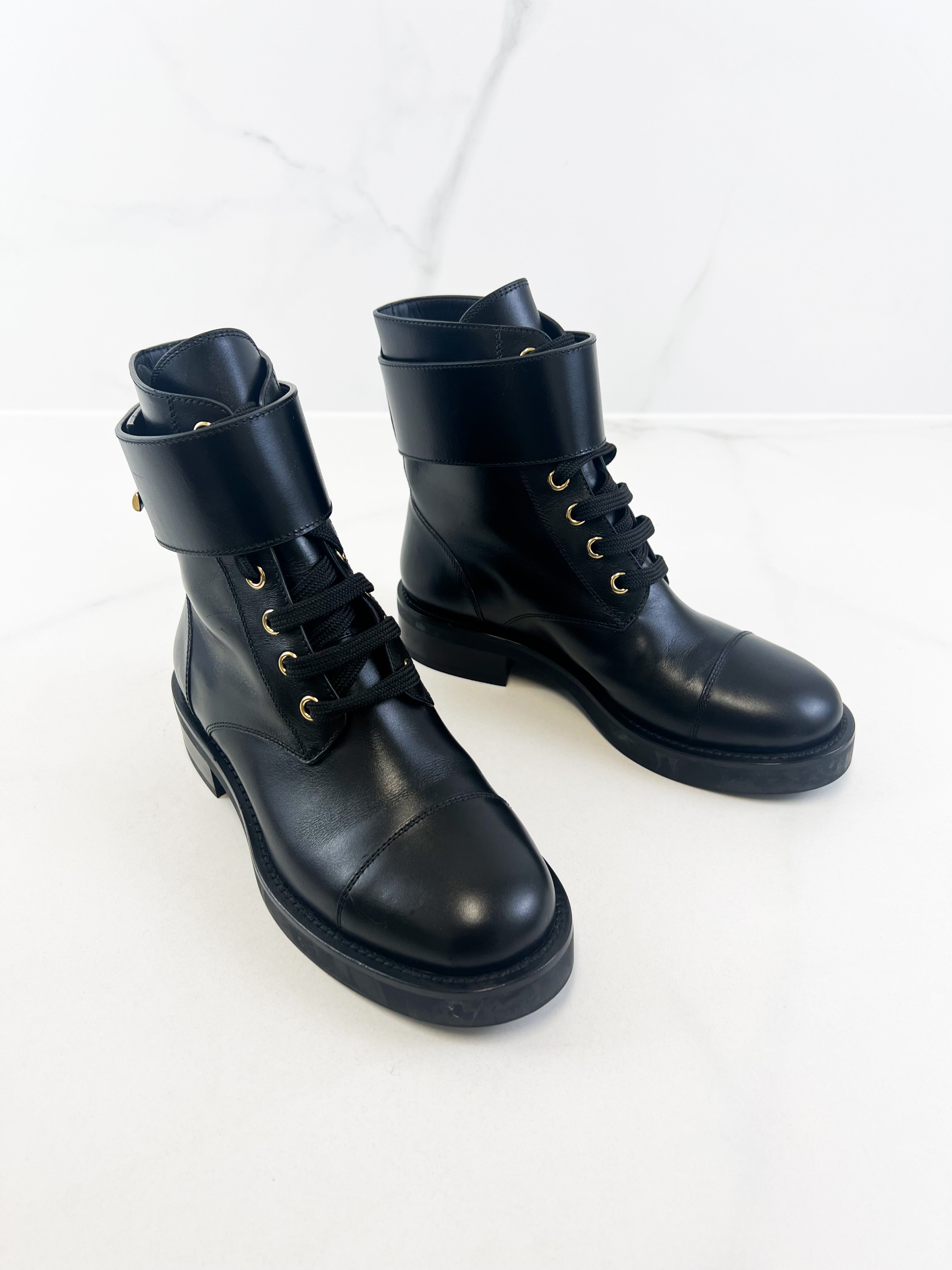 Louis Vuitton Wonderland Flat Ranger Boot Size 35.5