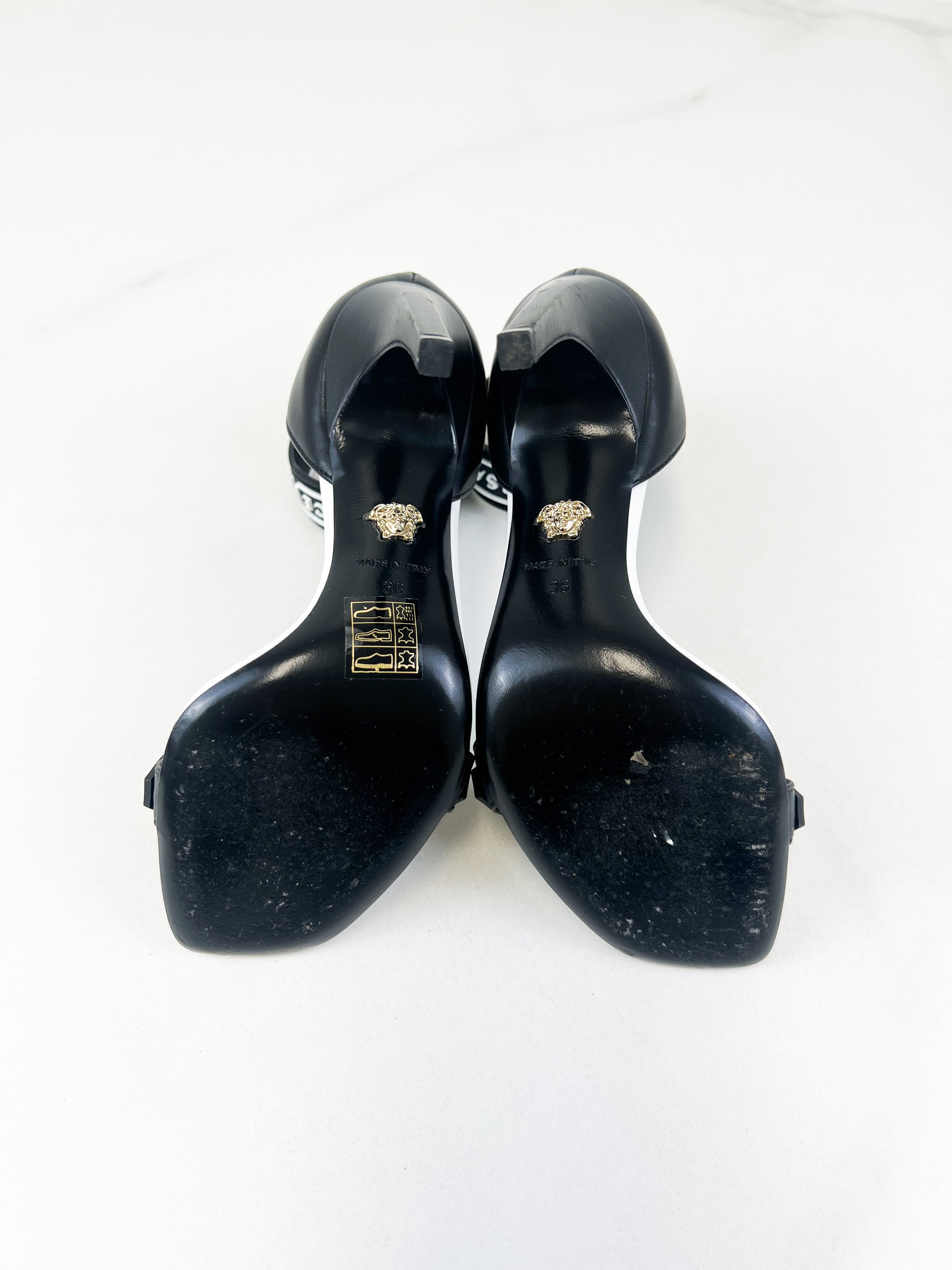 Versace Logo Strap Sandal Size 36