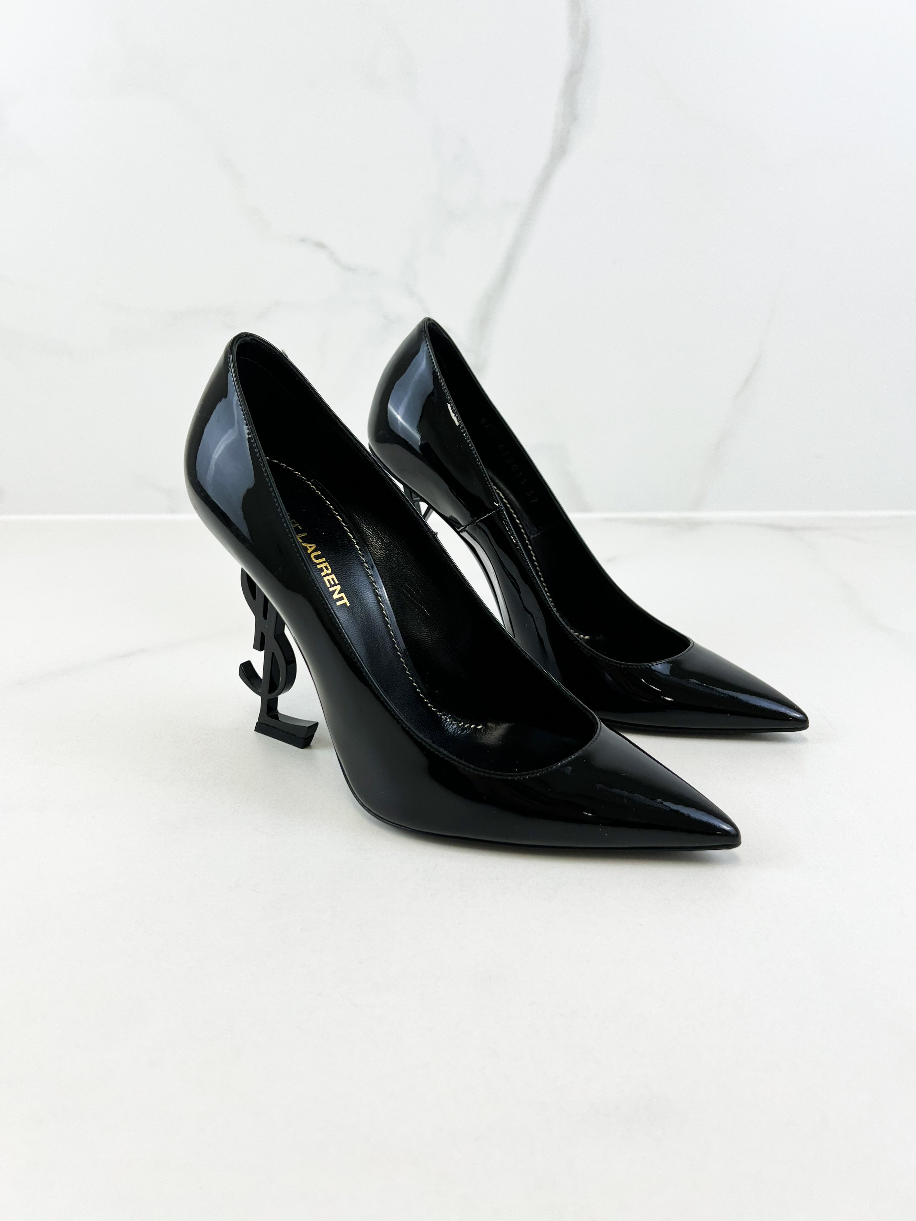 Saint Laurent Opyum Pump in Patent Leather Size 37