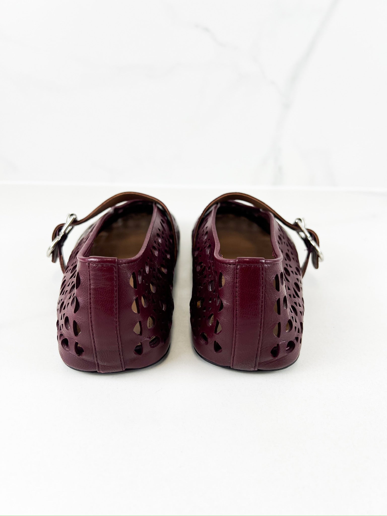 Alaia Perforated Ballet Flat 37