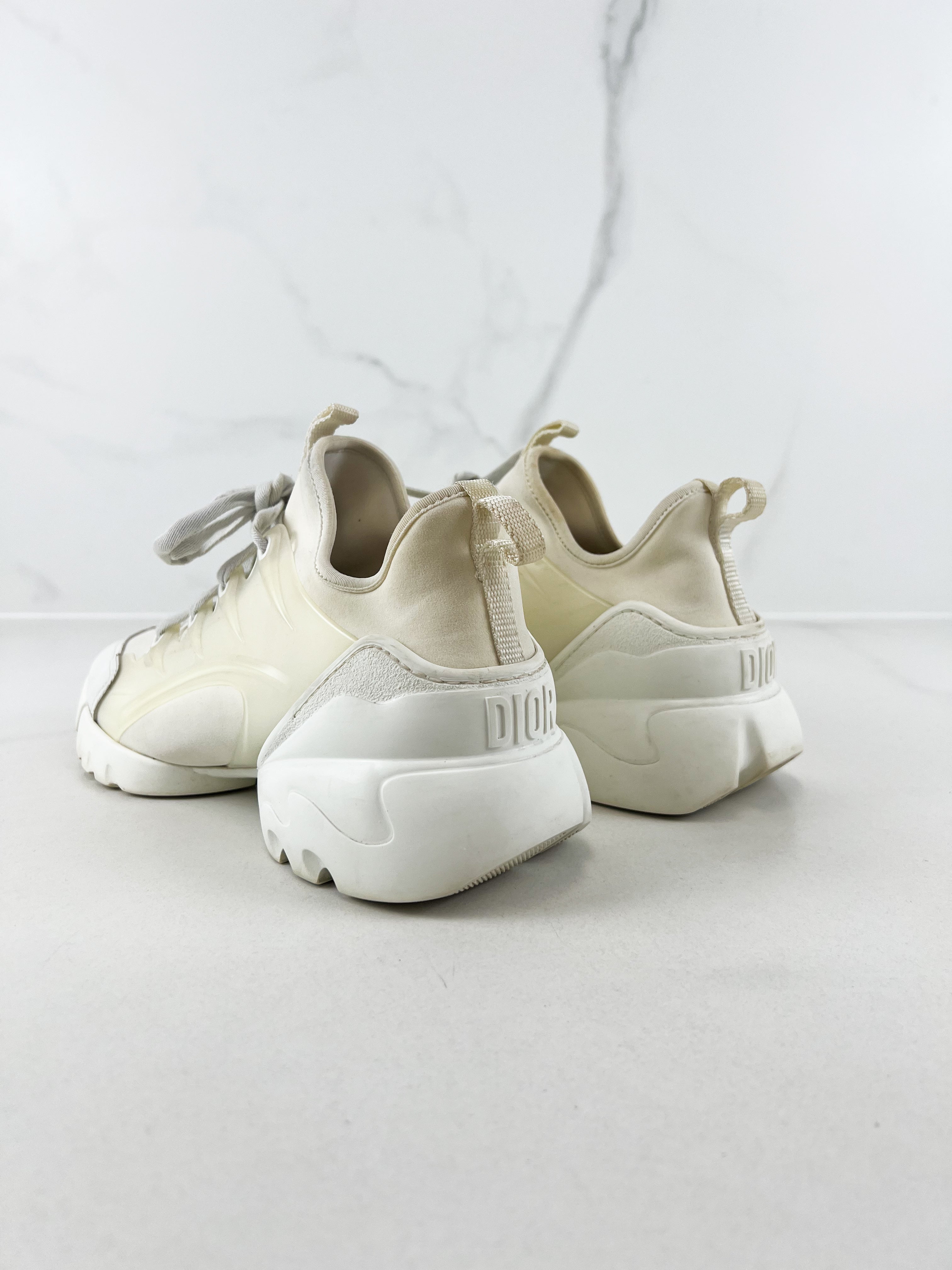 Christian Dior D-Connect White Sneakers Size 39
