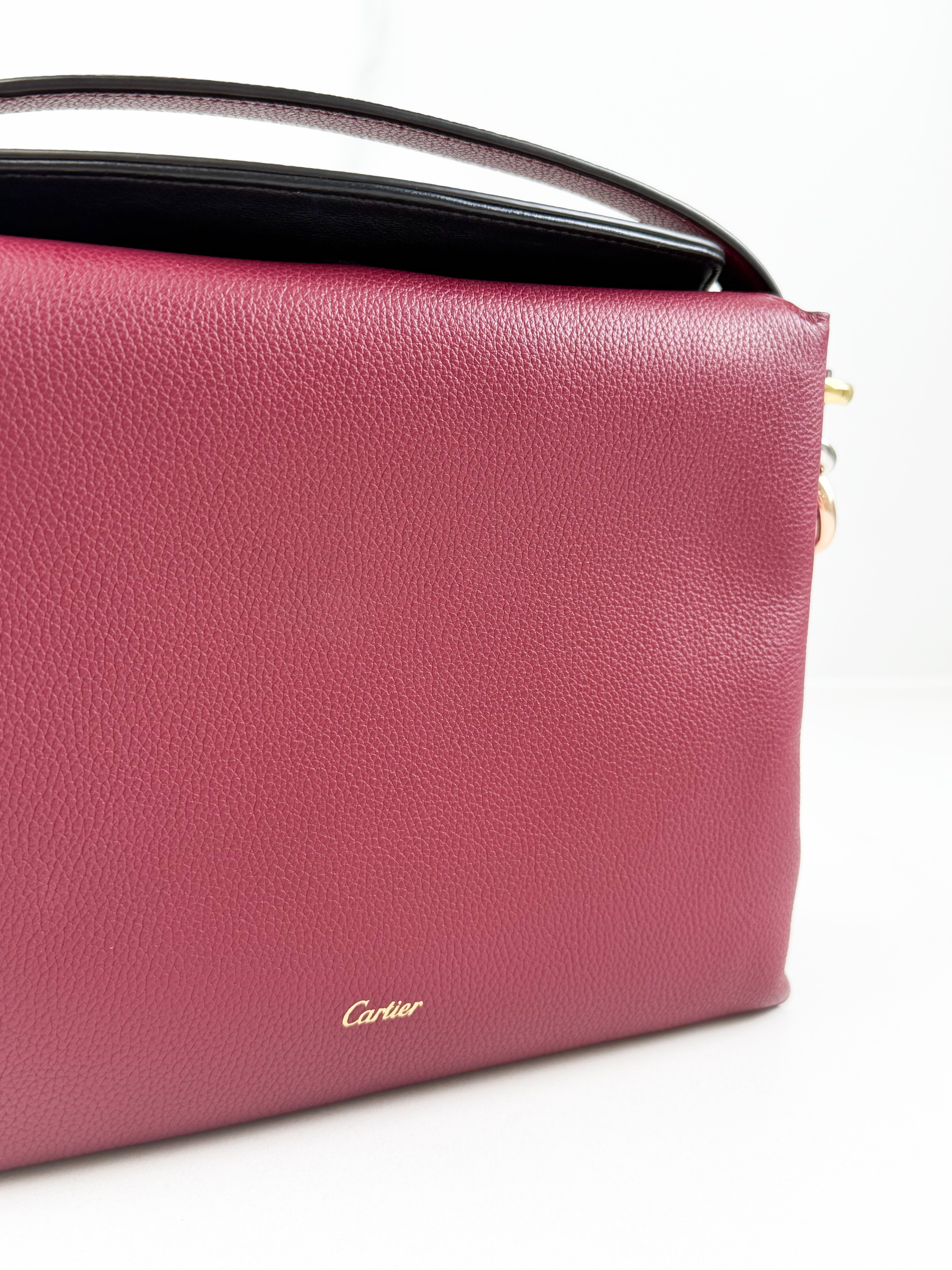 Cartier Trinity Bag in Ruby Red Grained Leather