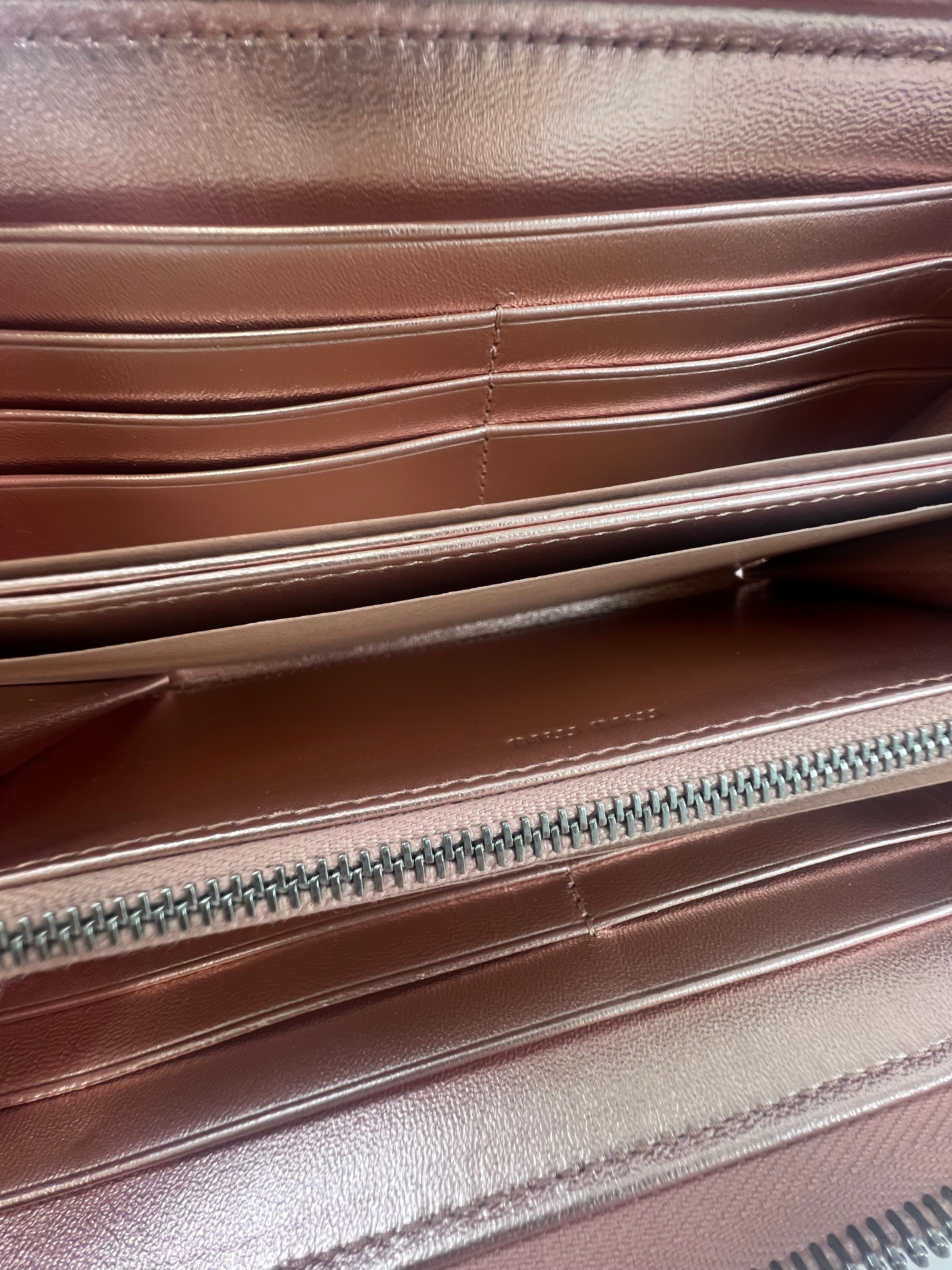 Miu Miu Nappa Matelassé Wallet