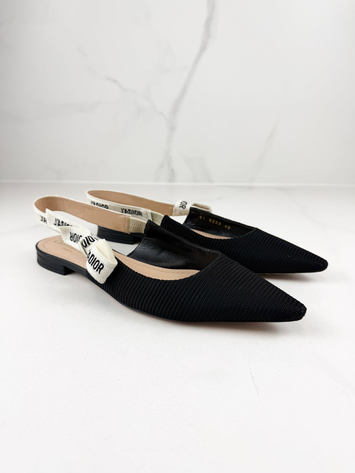 Christian Dior Jadior Slingback Ballerina Flat Size 40