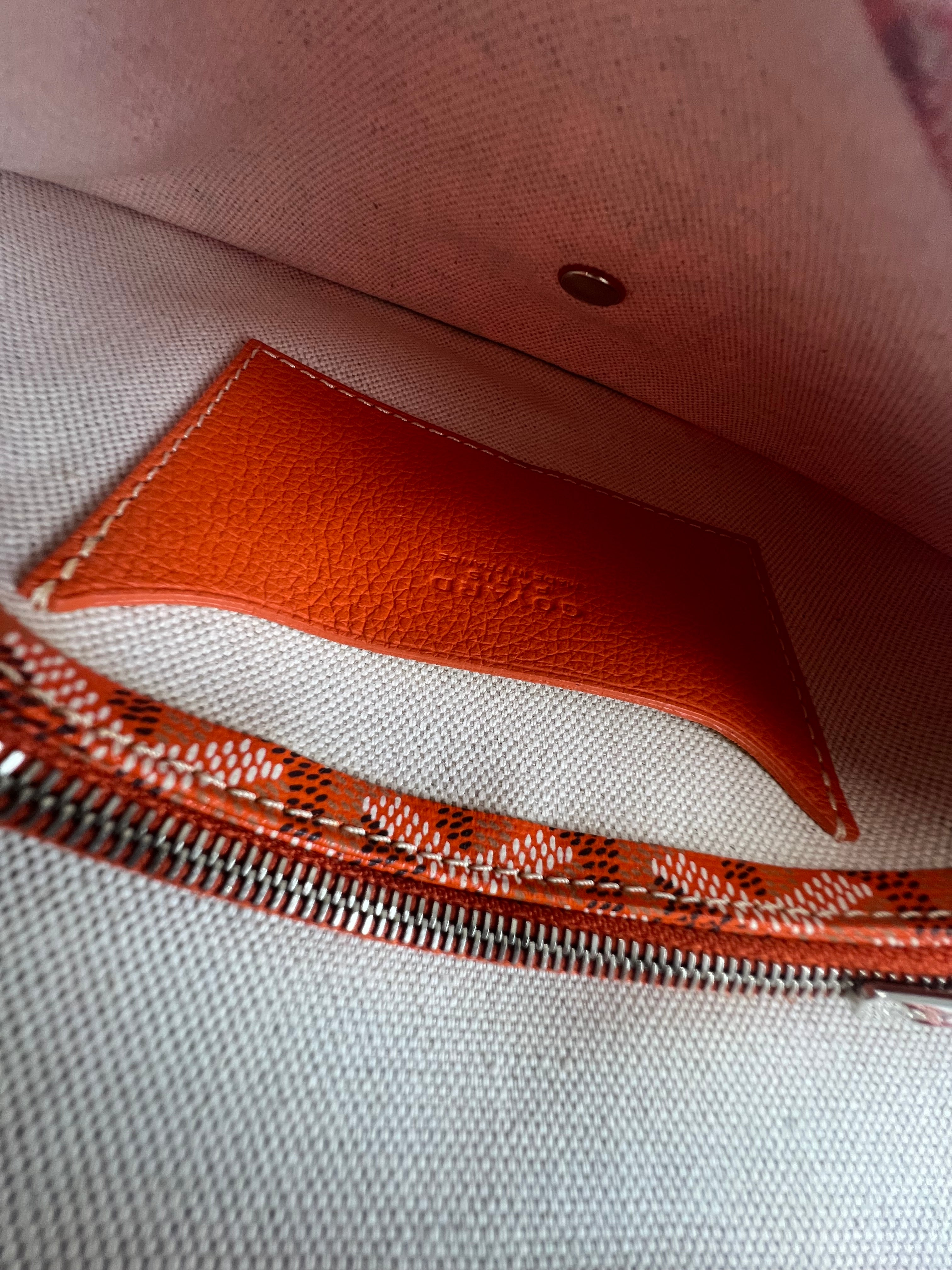 Goyard Plumet Orange Mini Crossbody Bag