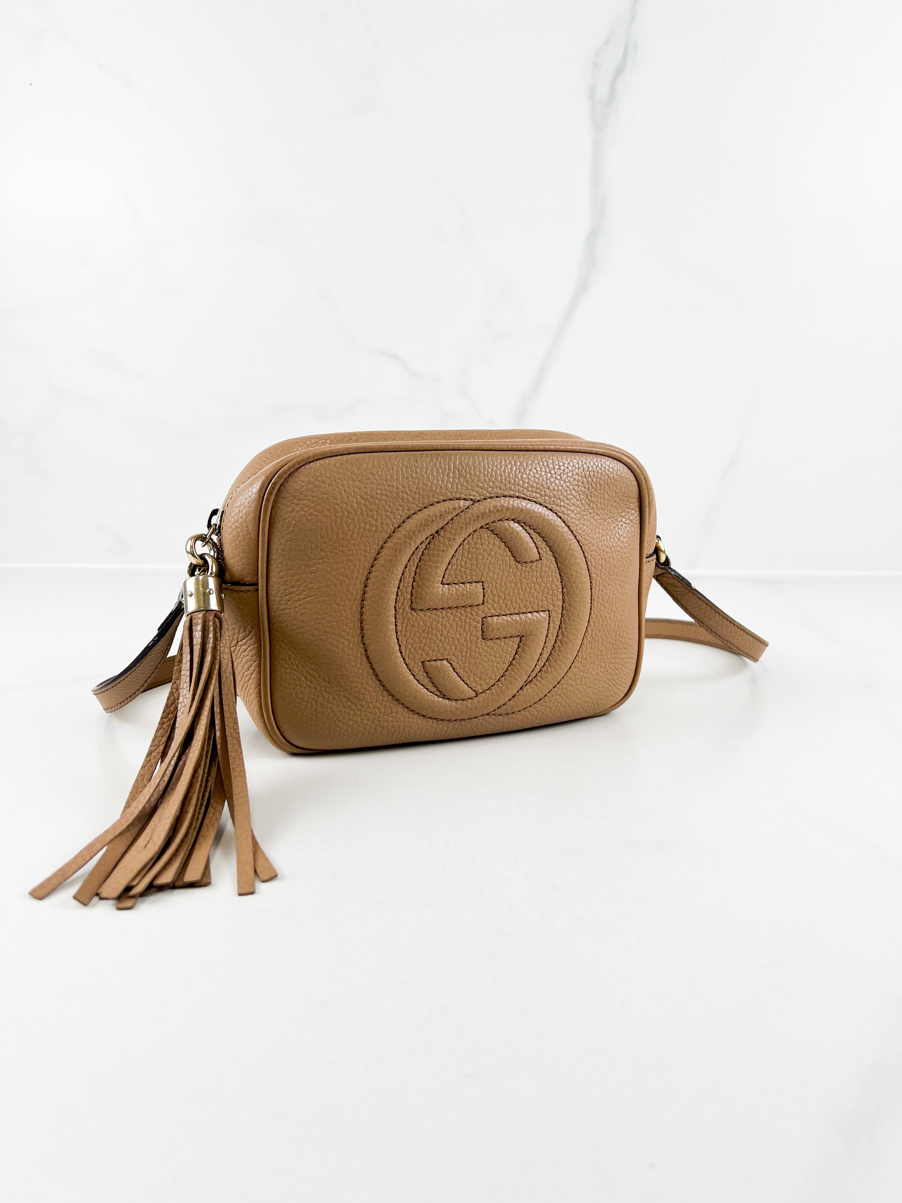 Gucci Soho Crossbody Bag in Beige