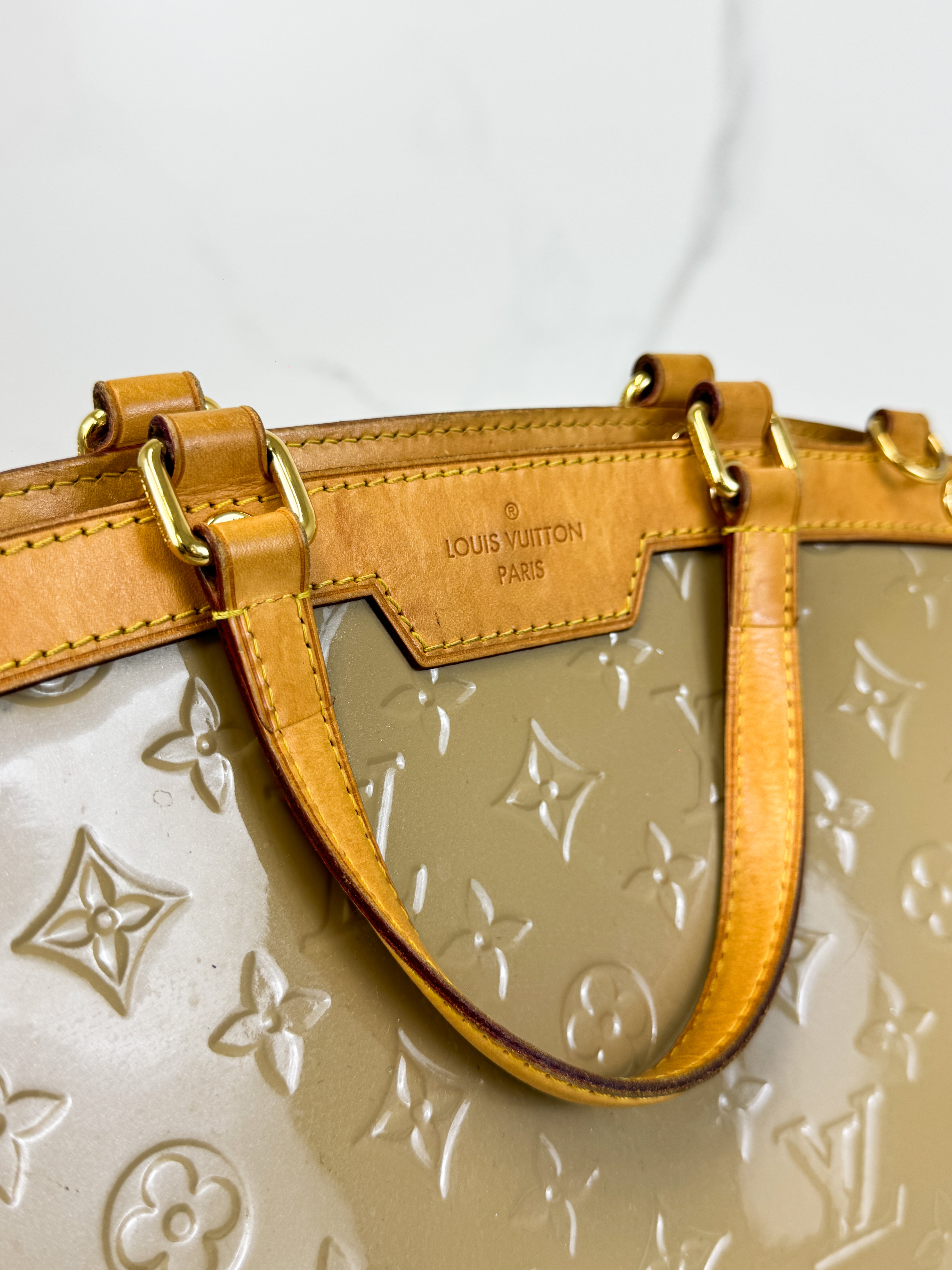 Louis Vuitton Patent Vernis Monogram Brea Bag