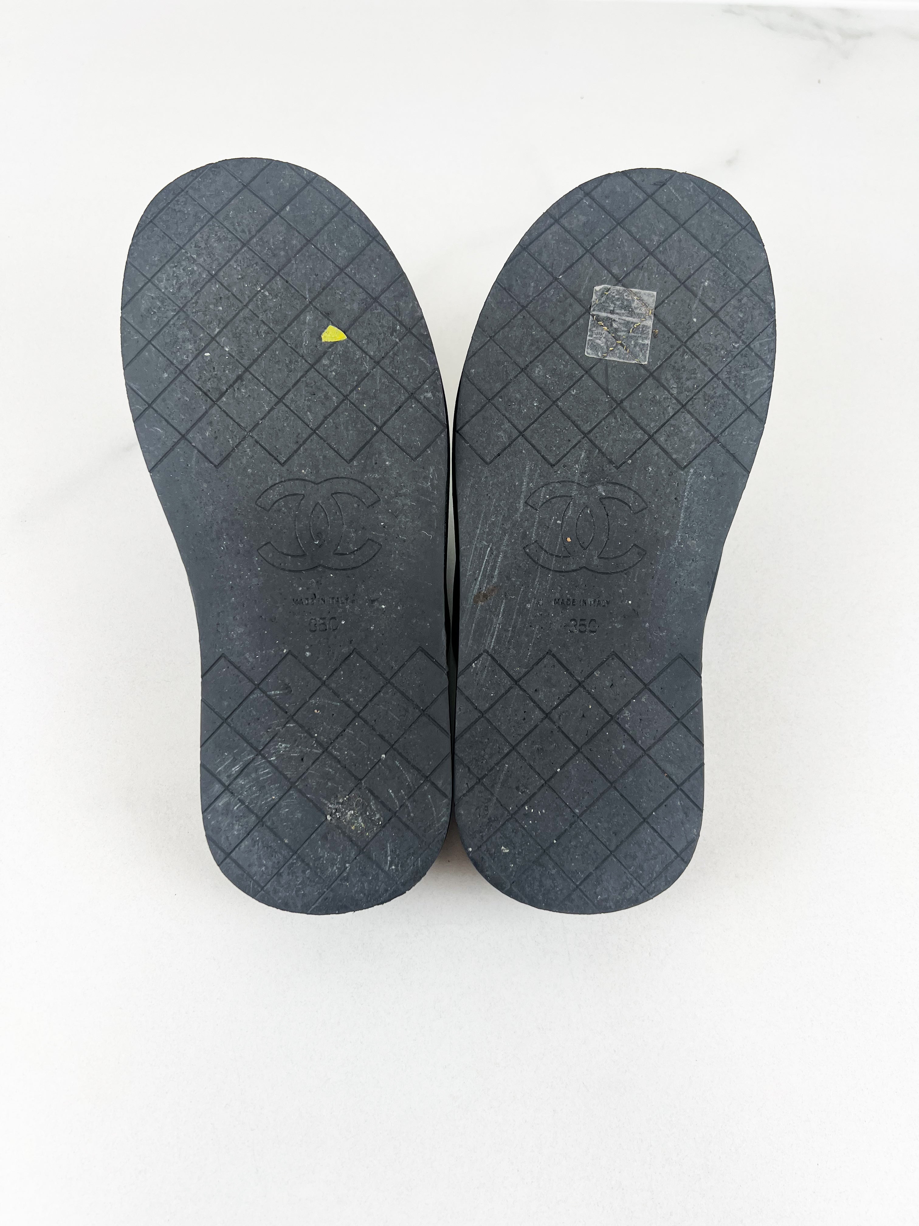 Chanel Puffy Criss Cross Slide Size 35C