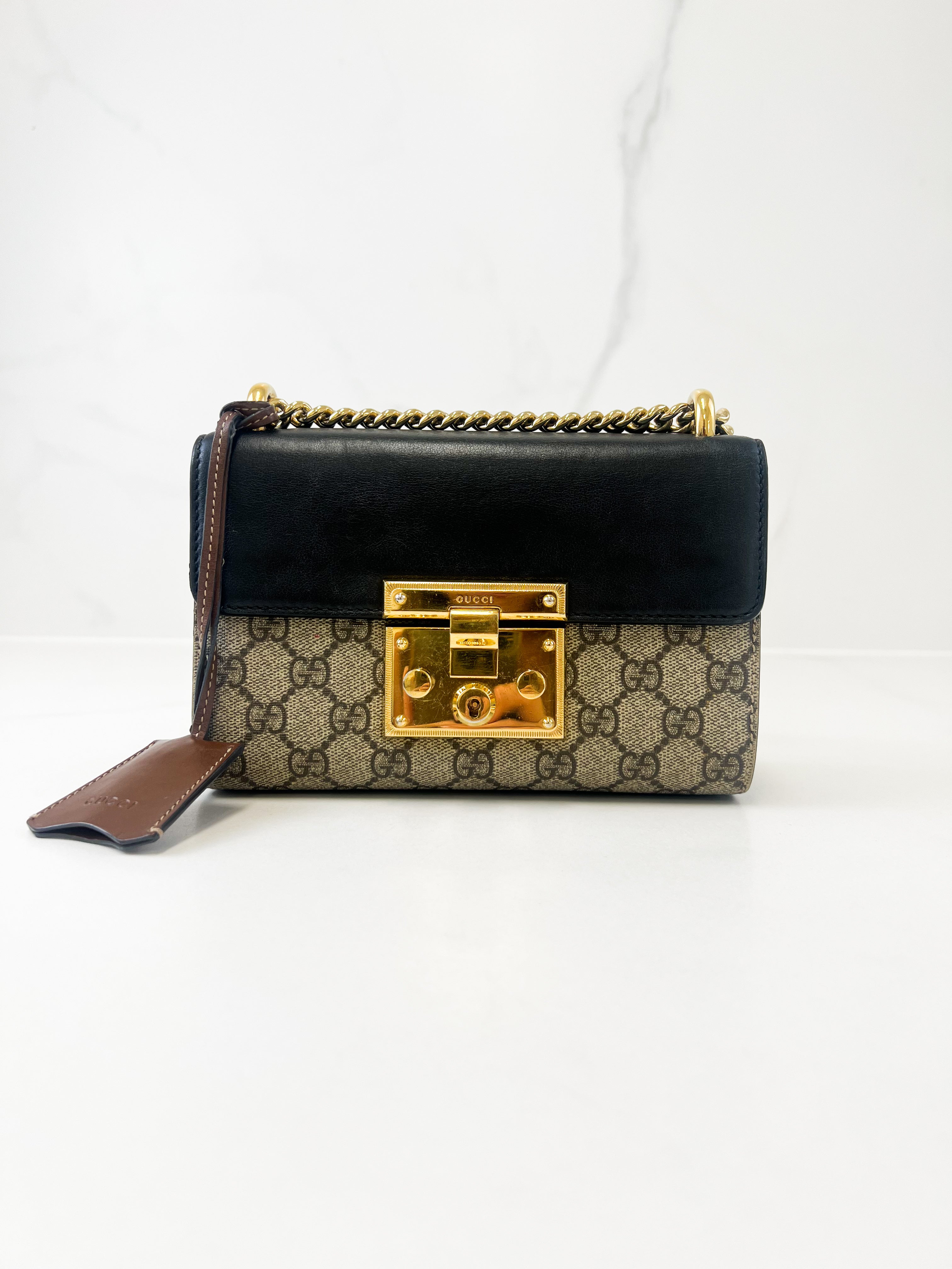 Gucci GG Supreme Small Padlock Shoulder Bag