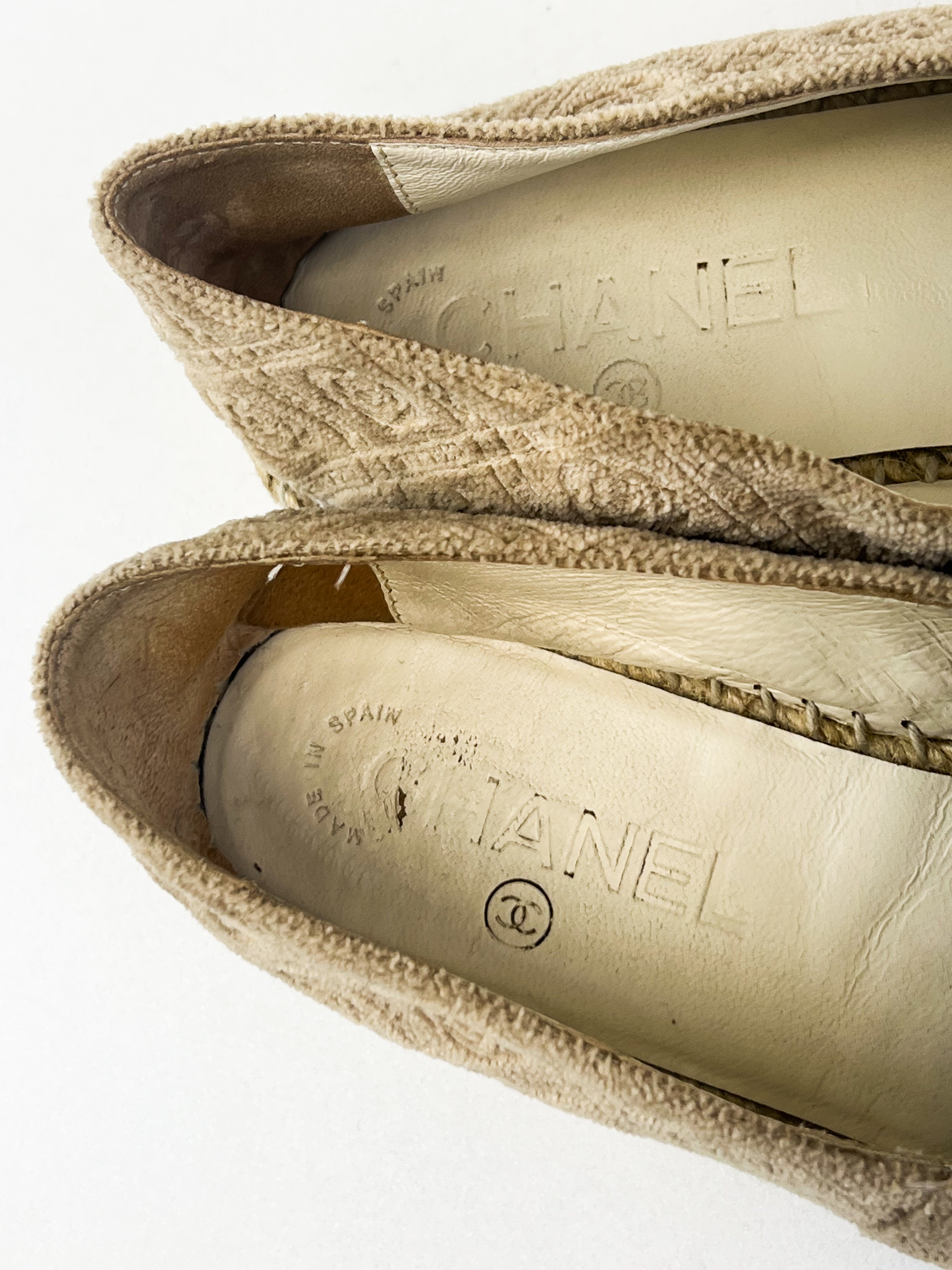 Chanel CC Espadrille Velvet Size 36