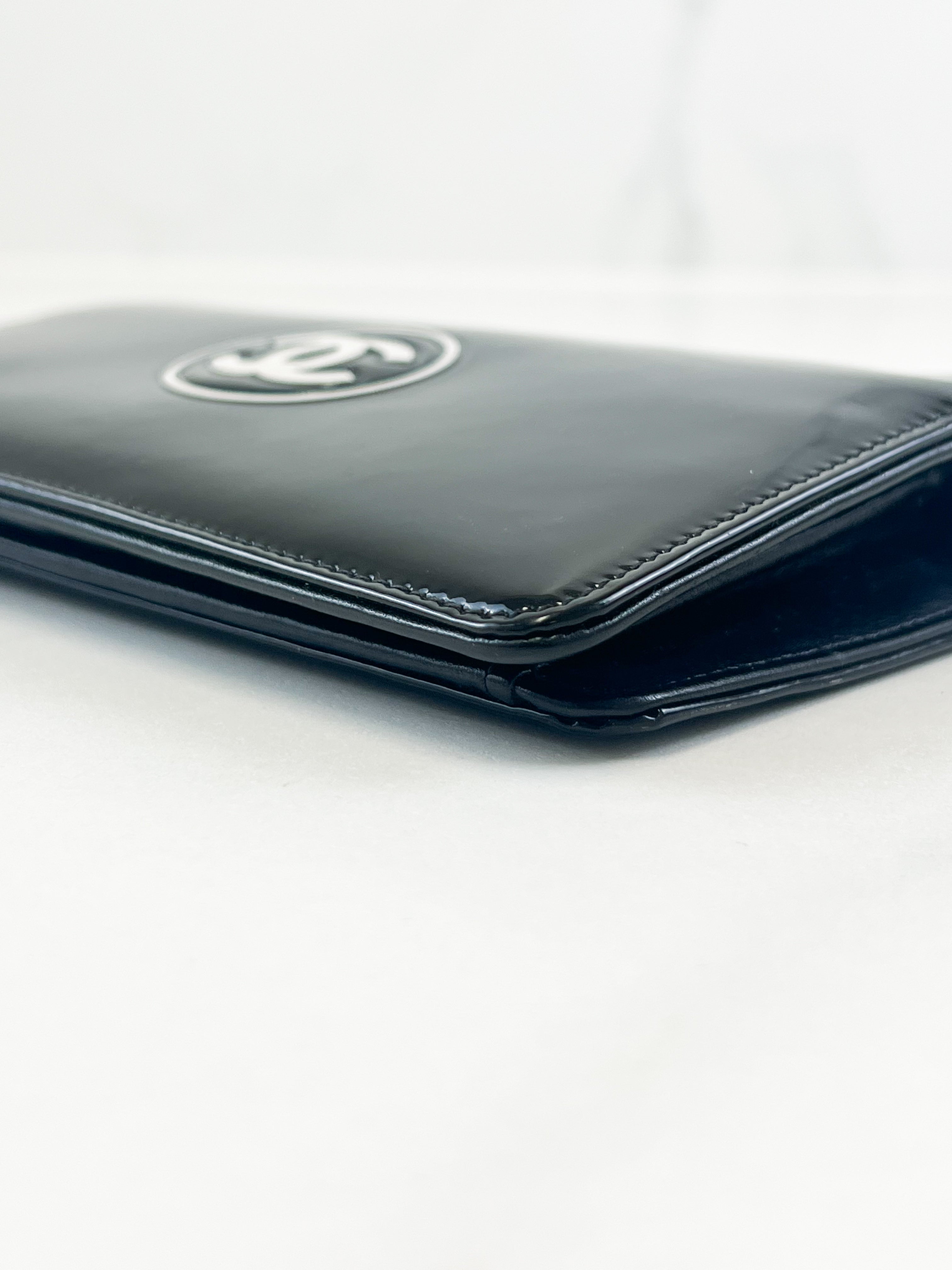 Chanel Patent Logo Wallet