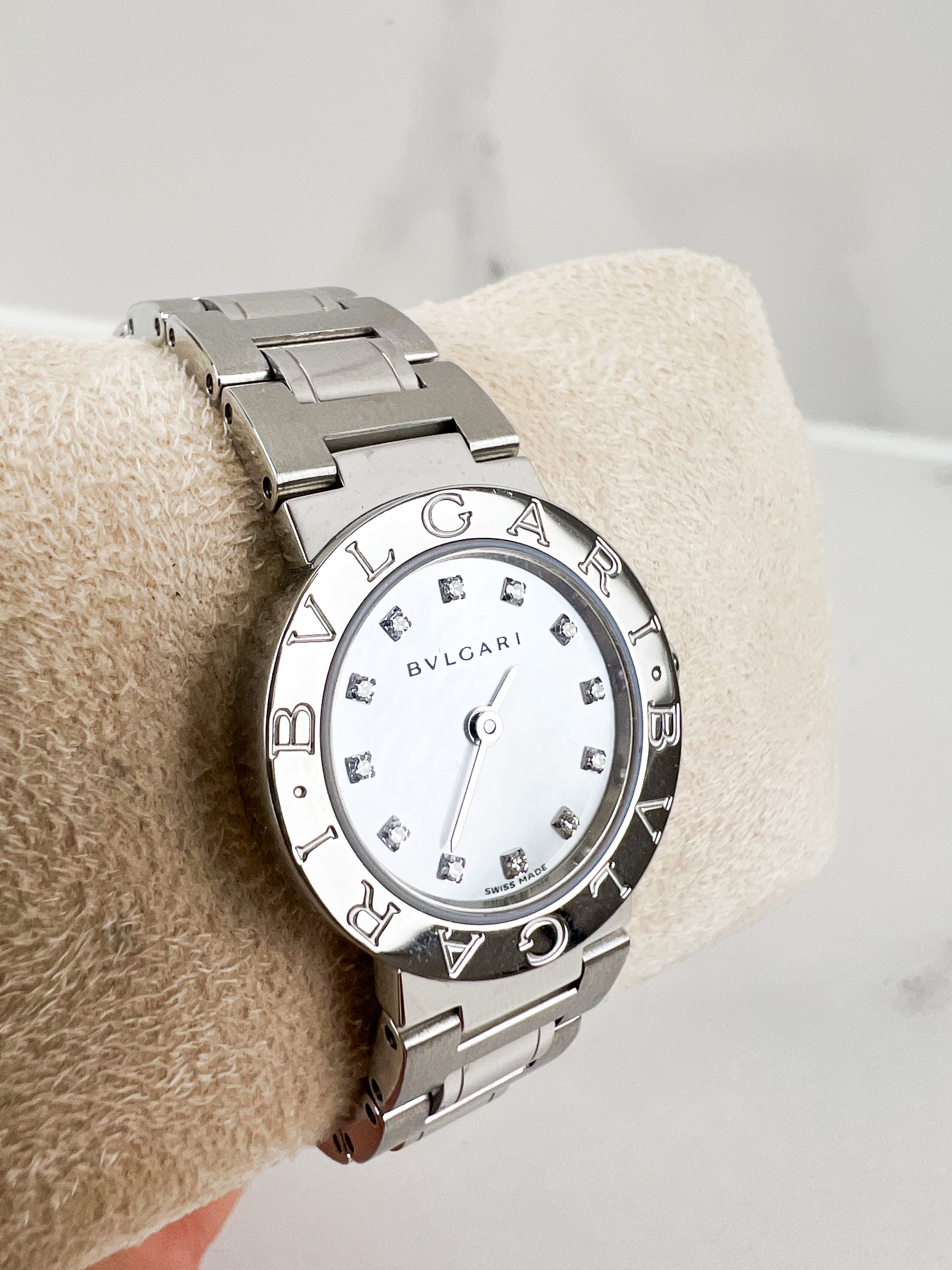 Bvlgari Stainless Steel Quartz Ladies Watch